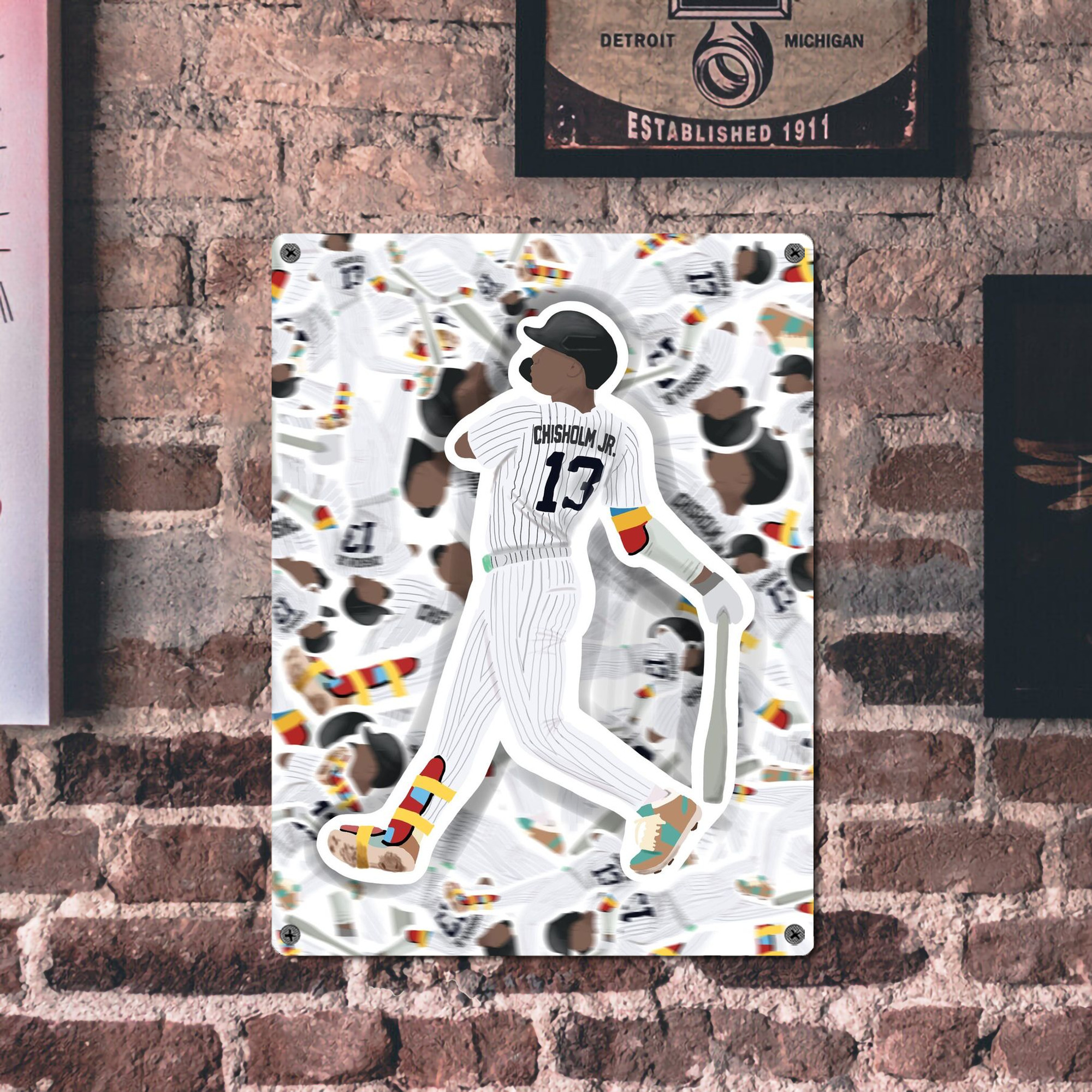 Jazz Chisholm Jr. 63 Vintage Metal Tin Sign 12x16inch – Retro Wall Art Decor For Home, Bar, Kitchen, Bedroom, Office – Durable Iron Sheet Poster, Easy To Hang, Full-Color Printing