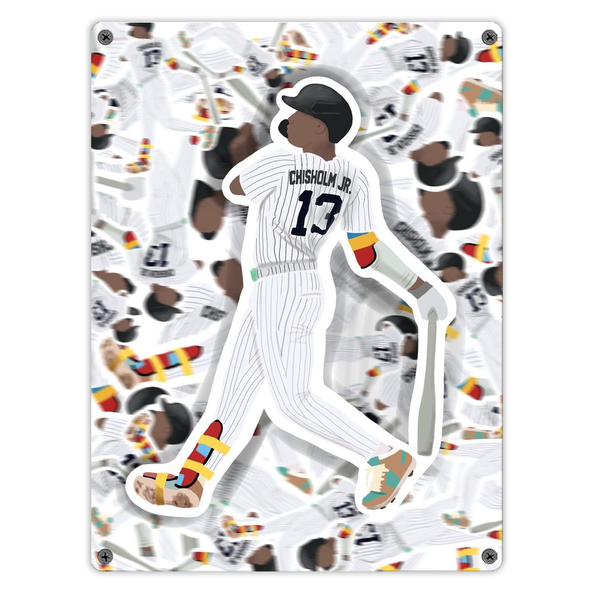 Jazz Chisholm Jr. 63 Vintage Metal Tin Sign 12x16inch – Retro Wall Art Decor For Home, Bar, Kitchen, Bedroom, Office – Durable Iron Sheet Poster, Easy To Hang, Full-Color Printing