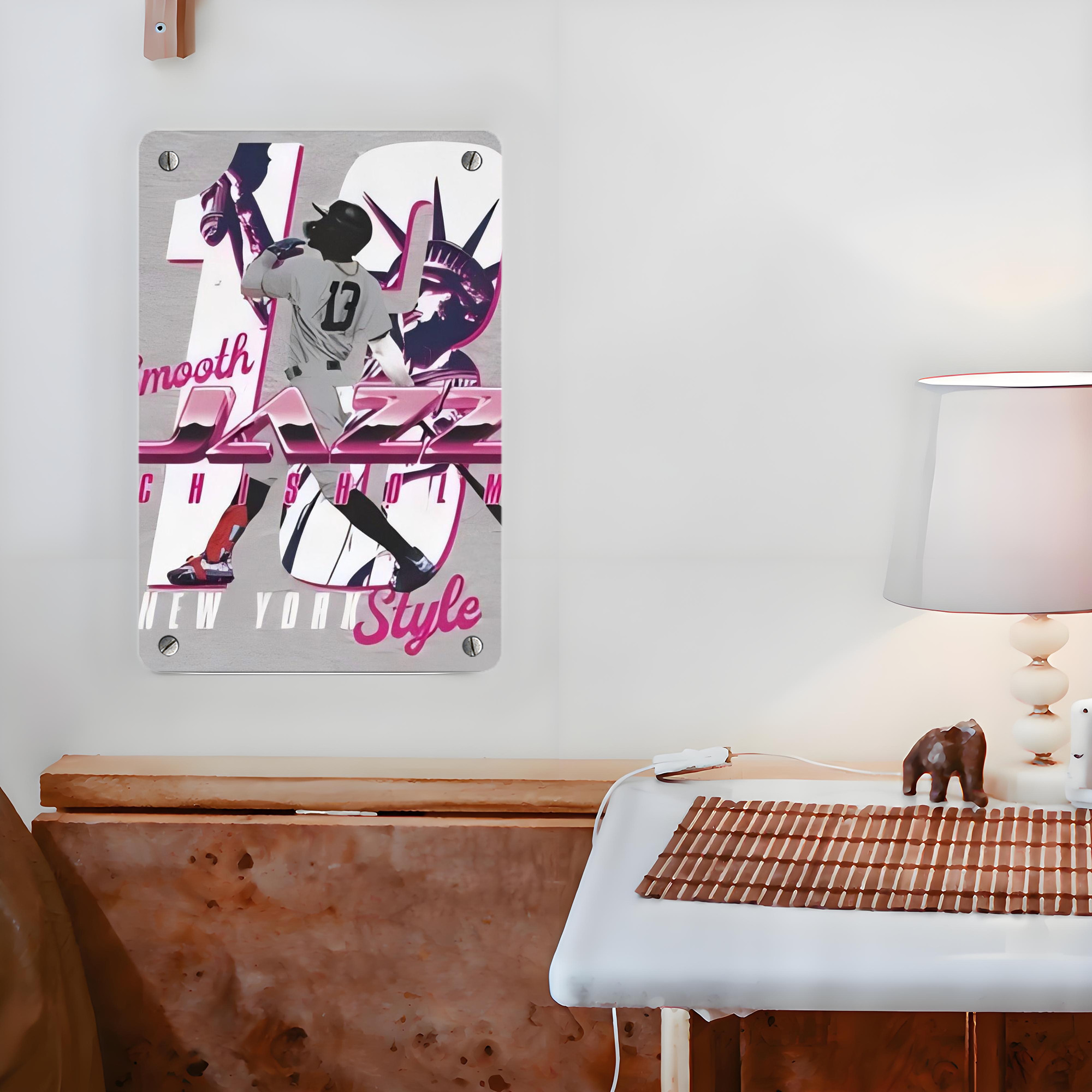 Jazz Chisholm Jr. 37 Metal Tin Sign 8x12inch - High-Quality Full-Print Decorative Wall Art, Durable Rust-Resistant Metal Plaque For Living Room, Bedroom, Kitchen, Office, Bar Décor