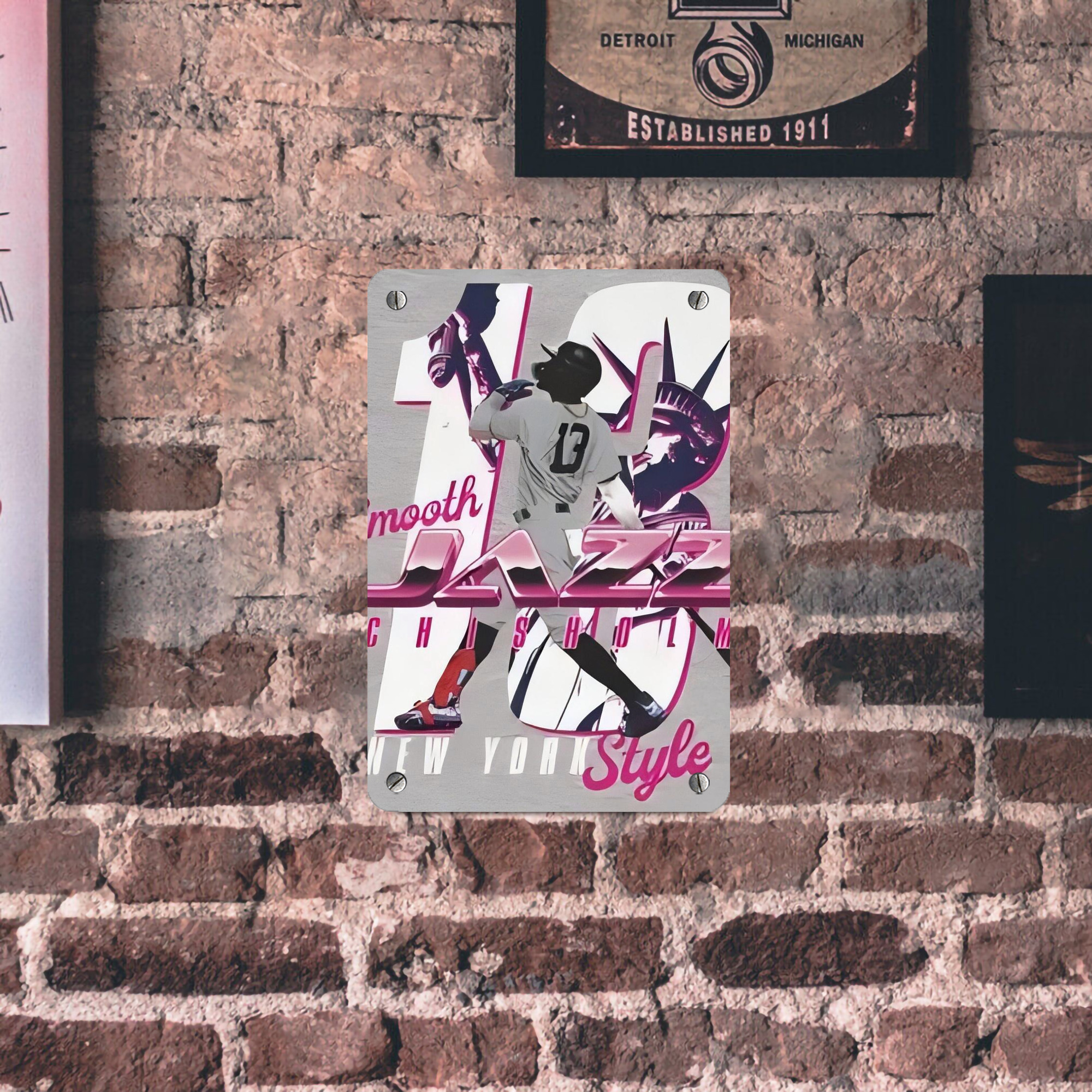 Jazz Chisholm Jr. 37 Metal Tin Sign 8x12inch - High-Quality Full-Print Decorative Wall Art, Durable Rust-Resistant Metal Plaque For Living Room, Bedroom, Kitchen, Office, Bar Décor