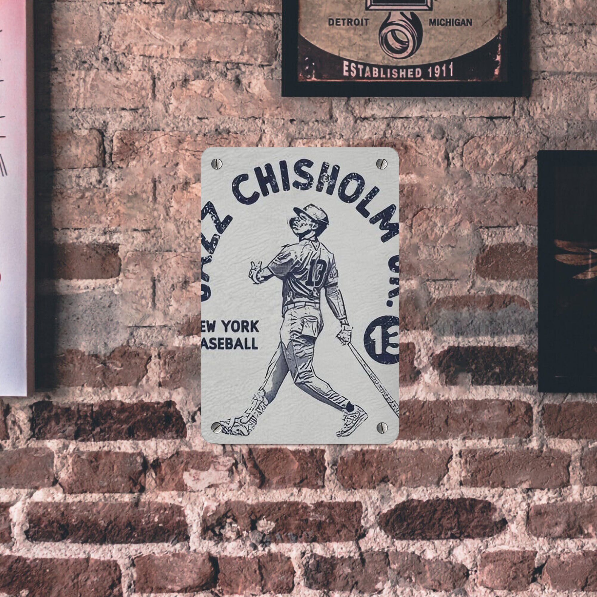 Jazz Chisholm Jr. 49 Metal Tin Sign 8x12inch - High-Quality Full-Print Decorative Wall Art, Durable Rust-Resistant Metal Plaque For Living Room, Bedroom, Kitchen, Office, Bar Décor