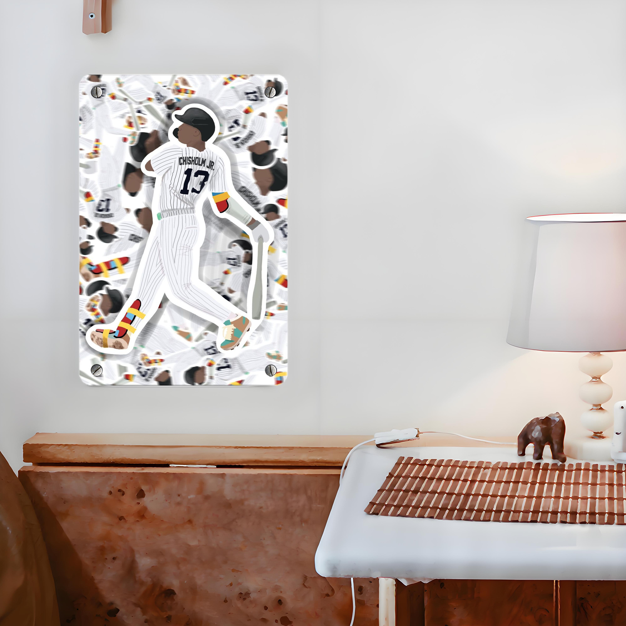 Jazz Chisholm Jr. 63 Metal Tin Sign 8x12inch - High-Quality Full-Print Decorative Wall Art, Durable Rust-Resistant Metal Plaque For Living Room, Bedroom, Kitchen, Office, Bar Décor