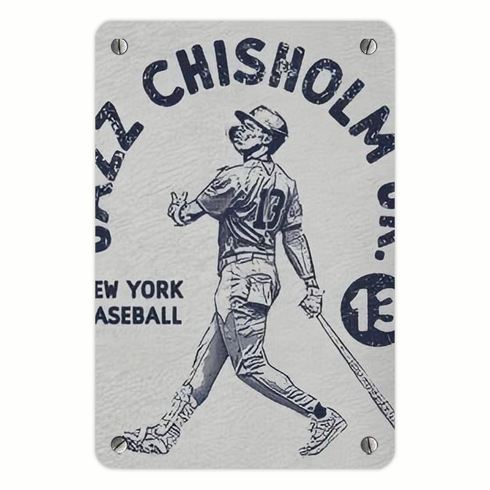 Jazz Chisholm Jr. 49 Metal Tin Sign 8x12inch - High-Quality Full-Print Decorative Wall Art, Durable Rust-Resistant Metal Plaque For Living Room, Bedroom, Kitchen, Office, Bar Décor