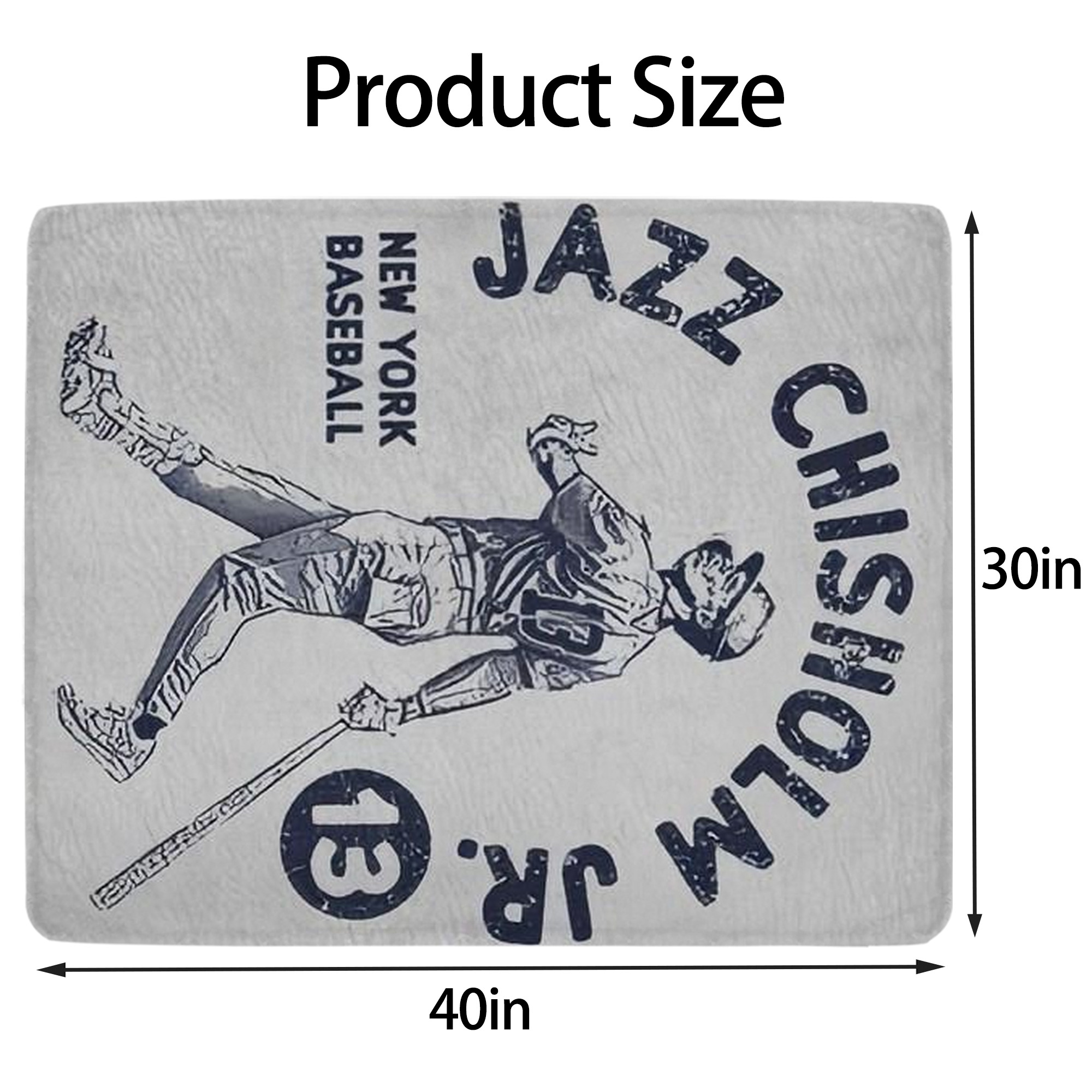 Jazz Chisholm Jr. 49 Soft Plush Fleece Blanket 30x40 Inch - 300GSM Flannel, Ultra Soft & Warm, Lightweight & Durable, Perfect For Kids, Adults, Couch, Bed, Camping, Travel, Gift For Family & Friends