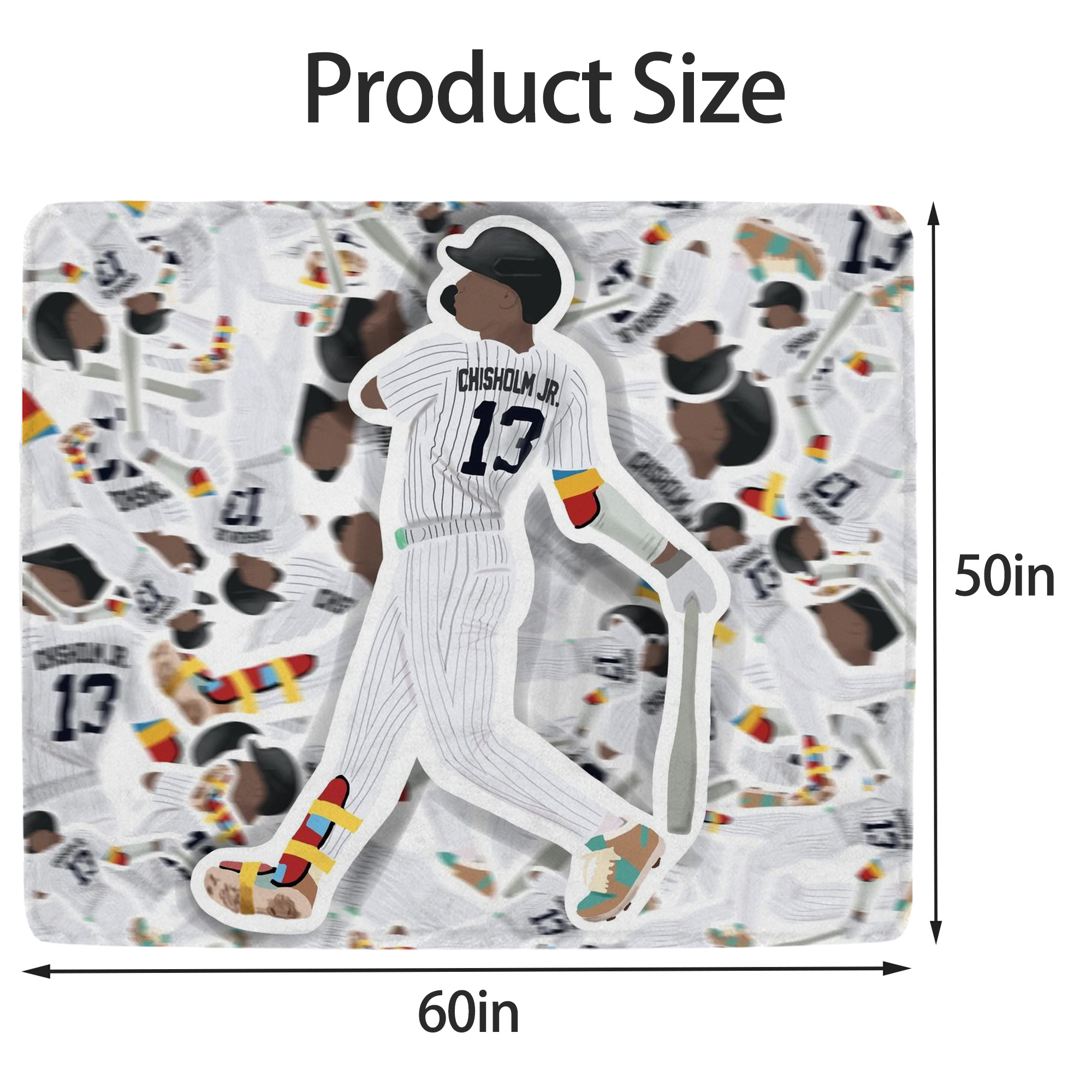 Jazz Chisholm Jr. 63 Soft Fleece Throw Blanket 50 X 60 Inch – Super Soft, Lightweight, And Durable – Perfect For Sofa, Bed, Camping, And More – Ideal Gift For Family And Friends