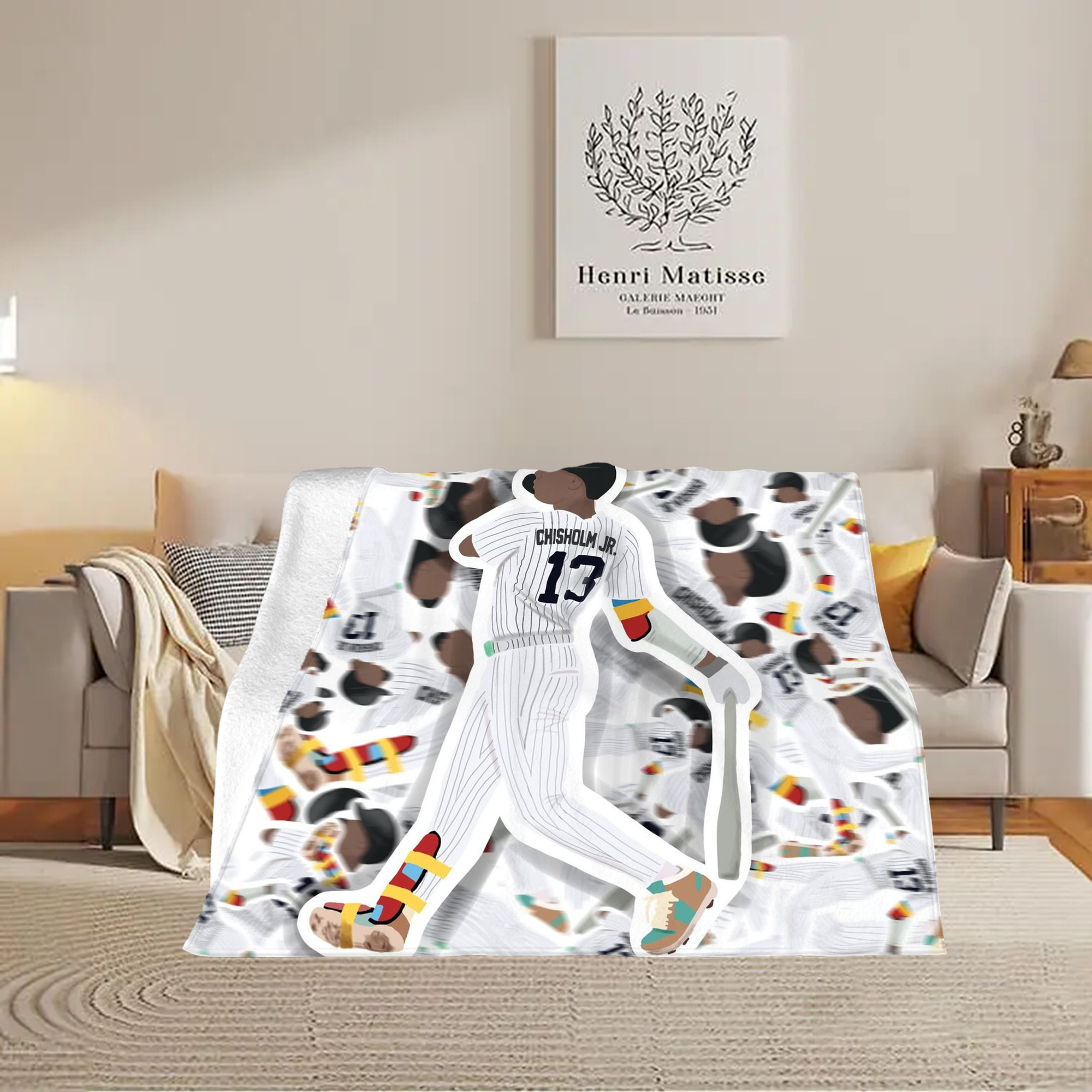 Jazz Chisholm Jr. 63 Soft Fleece Throw Blanket 60 X 80 Inch – Super Soft, Lightweight, And Durable – Perfect For Sofa, Bed, Camping, And More – Ideal Gift For Family And Friends