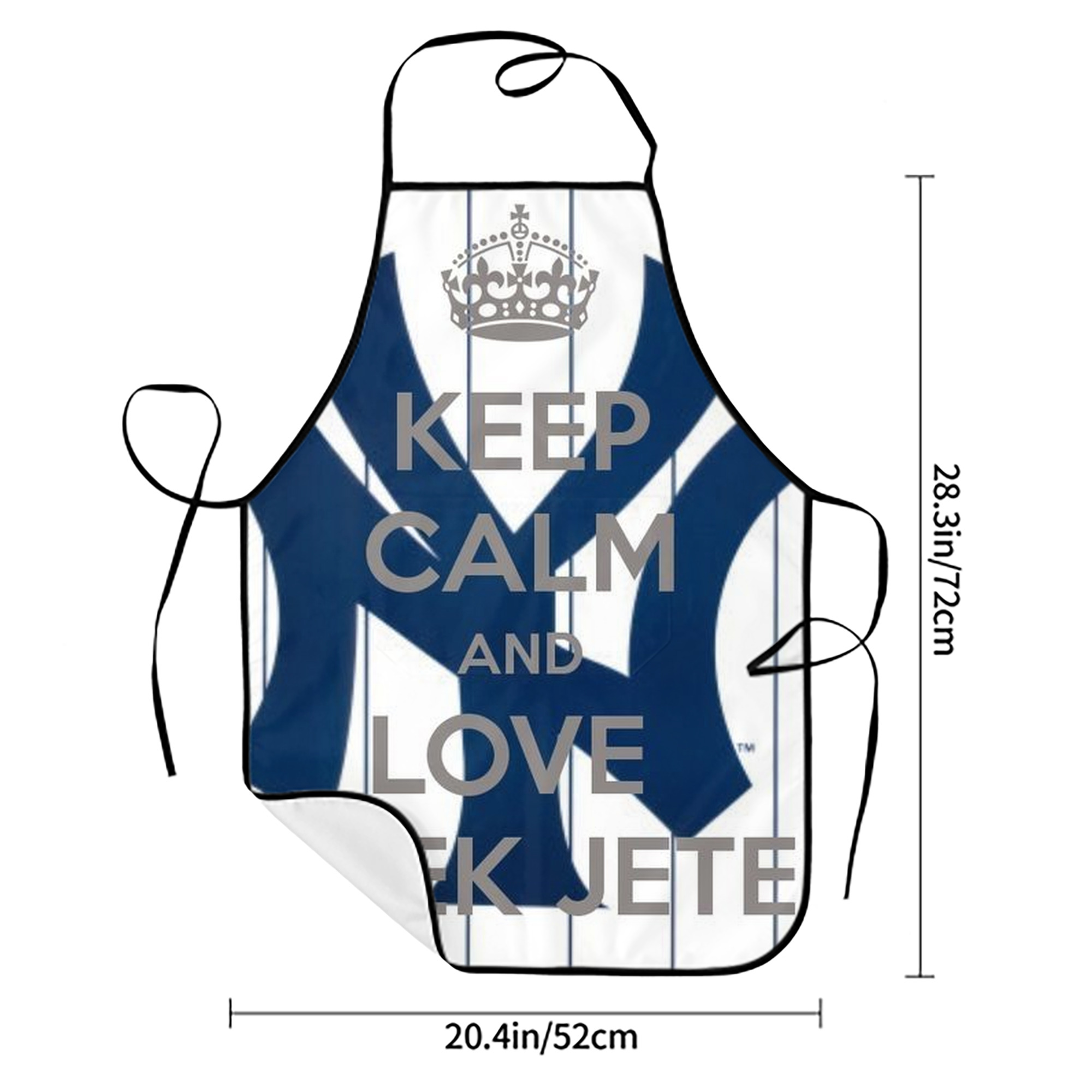 Derek Jeter 39 Stain-Resistant Polyester Apron With Pocket – Full Print, Waterproof, Anti-Wrinkle, Anti-Pilling – Ideal For Kitchen, BBQ, Restaurant, Salon & More