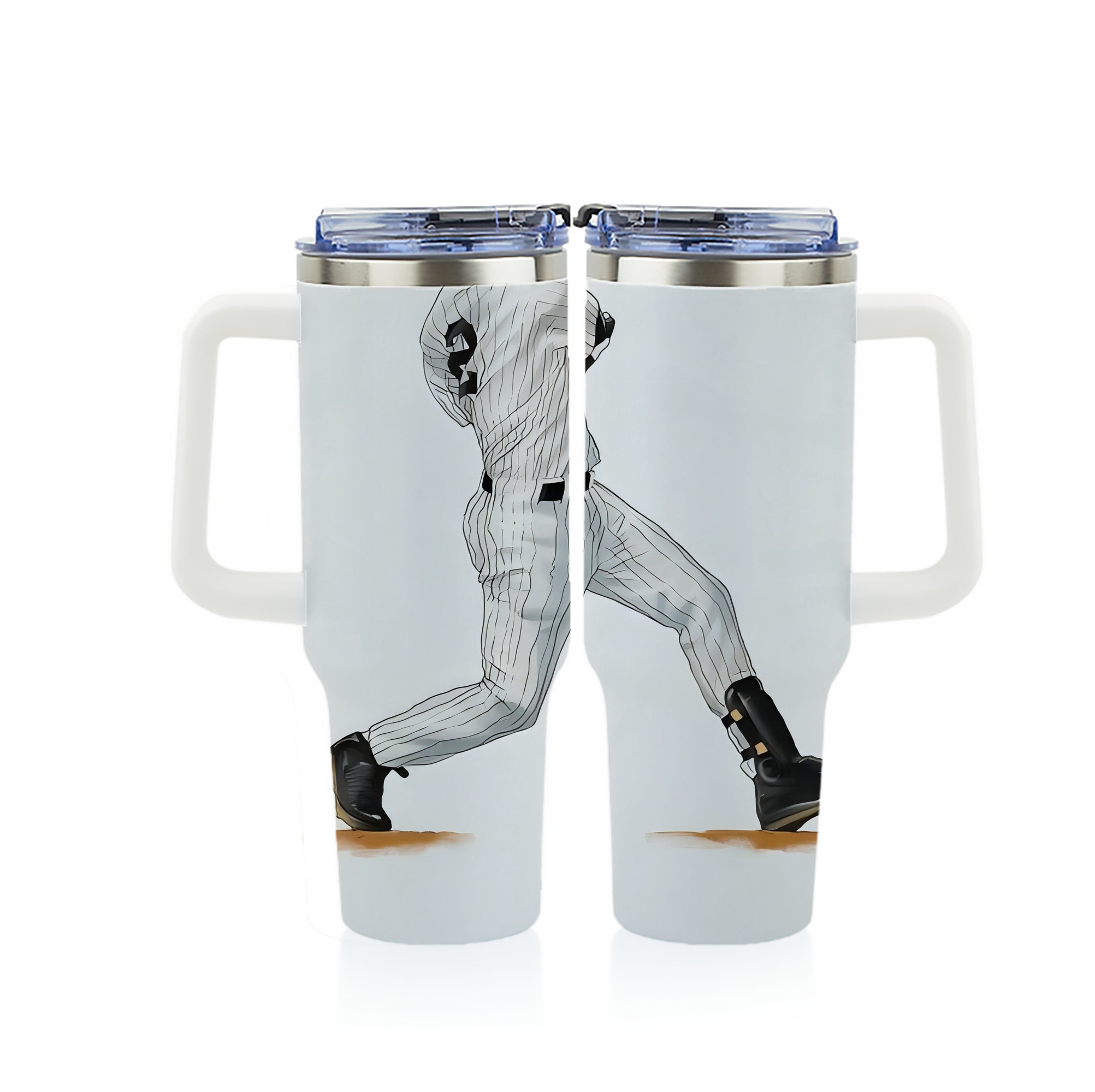 Derek Jeter 64 40oz Full Wrap Car Tumbler – Durable Stainless Steel Travel Mug With Vibrant UV Print – Double Wall Insulated, Fits Most Car Cup Holders