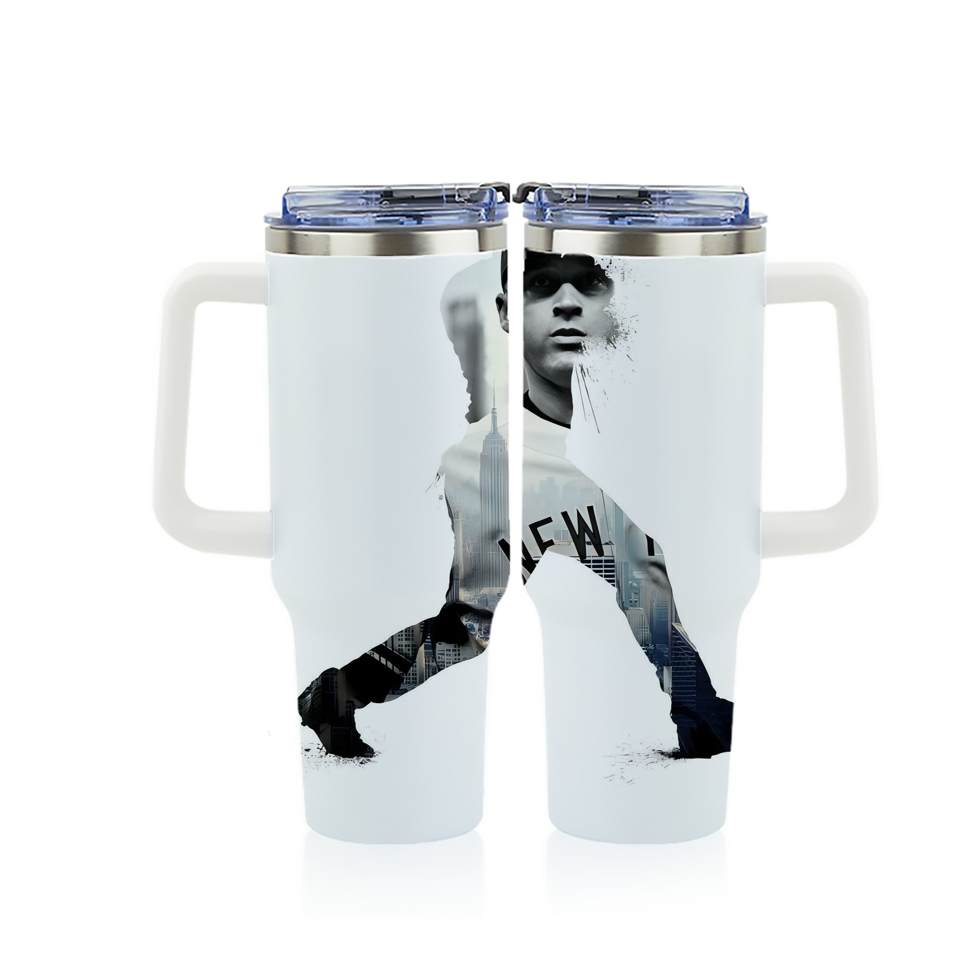 Derek Jeter 98 40oz Full Wrap Car Tumbler – Durable Stainless Steel Travel Mug With Vibrant UV Print – Double Wall Insulated, Fits Most Car Cup Holders