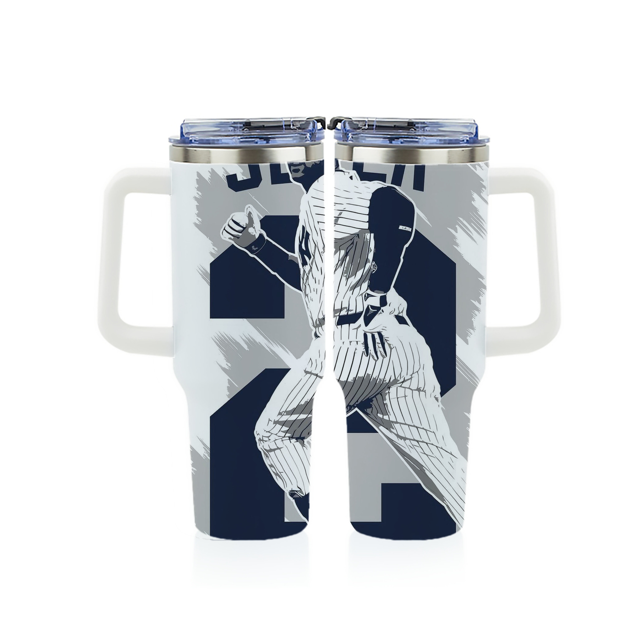 Derek Jeter 113 40oz Full Wrap Car Tumbler – Durable Stainless Steel Travel Mug With Vibrant UV Print – Double Wall Insulated, Fits Most Car Cup Holders
