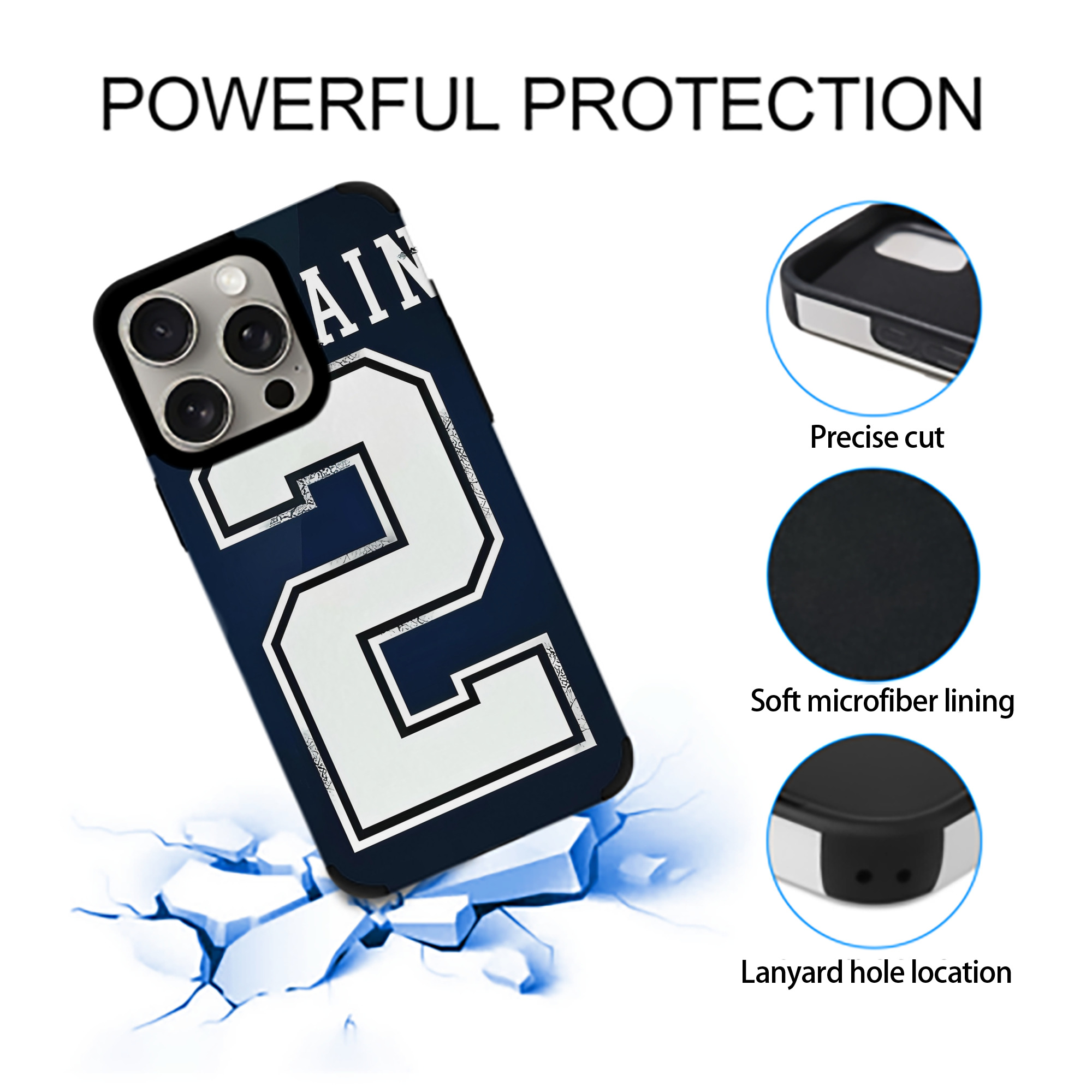 Derek Jeter 28 IPhone 15 Pro Max PU Leather Case – Soft Lining, 360° Protection – Precise Fit, 3D Buttons, Easy Charging – Anti-Yellowing, Easy To Clean