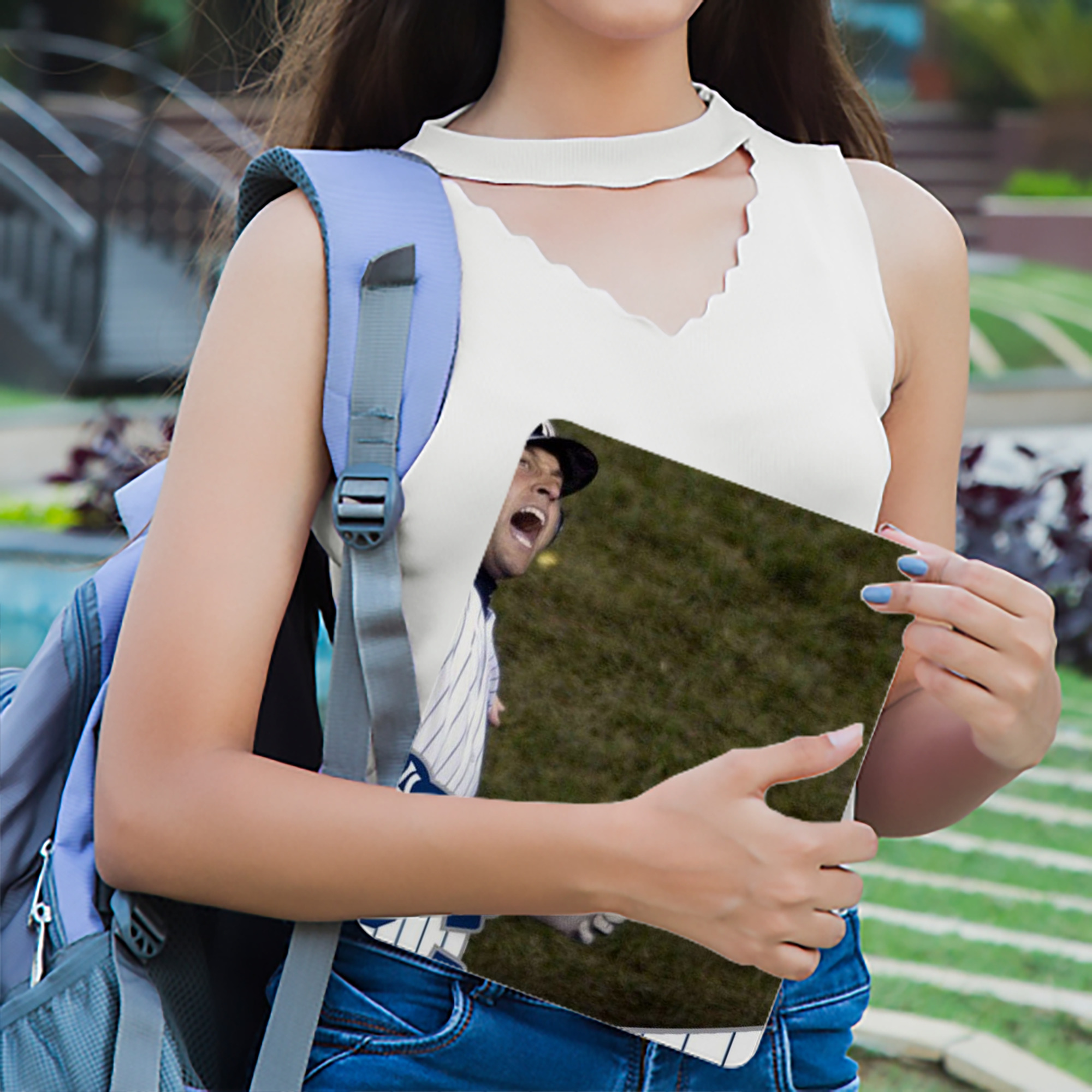 Derek Jeter 87 IPad Book-Style Case With Pencil Slot – Slim PU & TPU Cover – Full Protection, Precise Fit, Water & Scratch Resistant