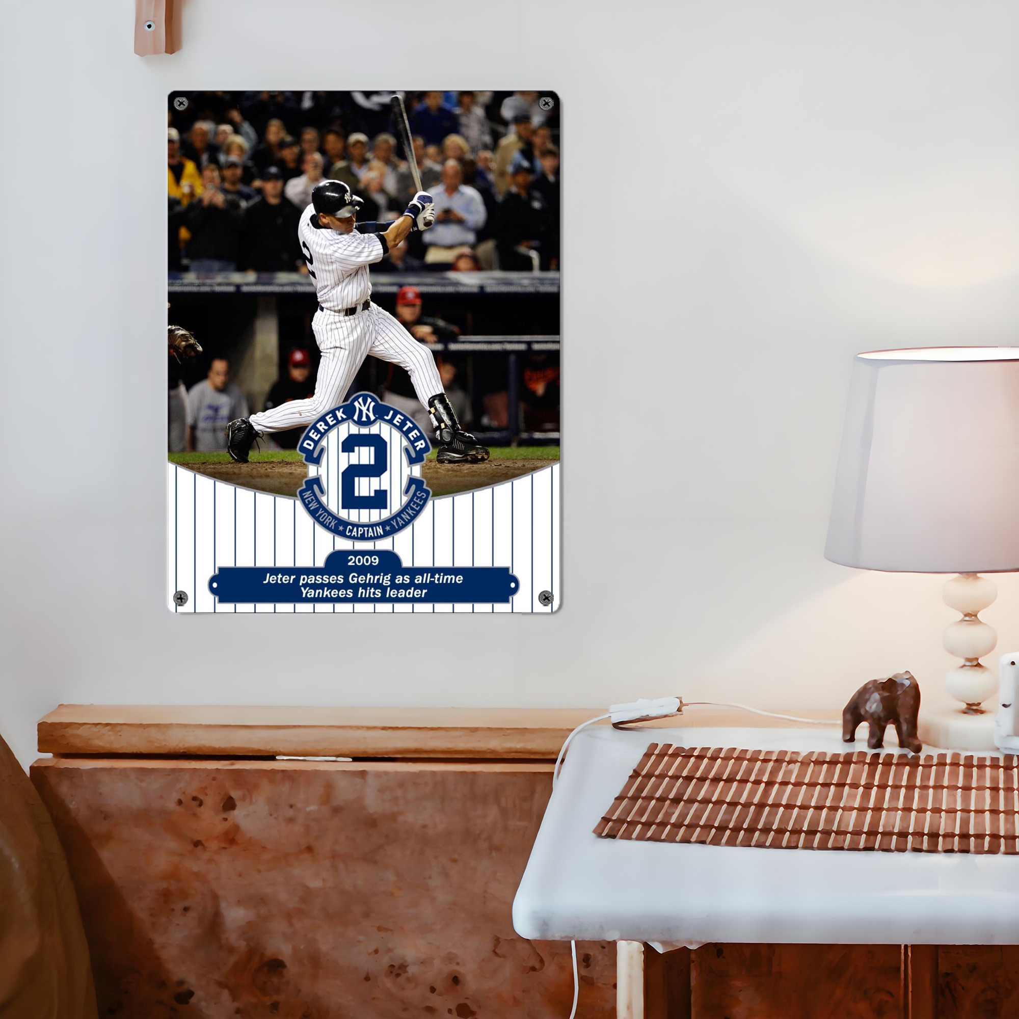 Derek Jeter 88 Vintage Metal Tin Sign 12x16inch – Retro Wall Art Decor For Home, Bar, Kitchen, Bedroom, Office – Durable Iron Sheet Poster, Easy To Hang, Full-Color Printing