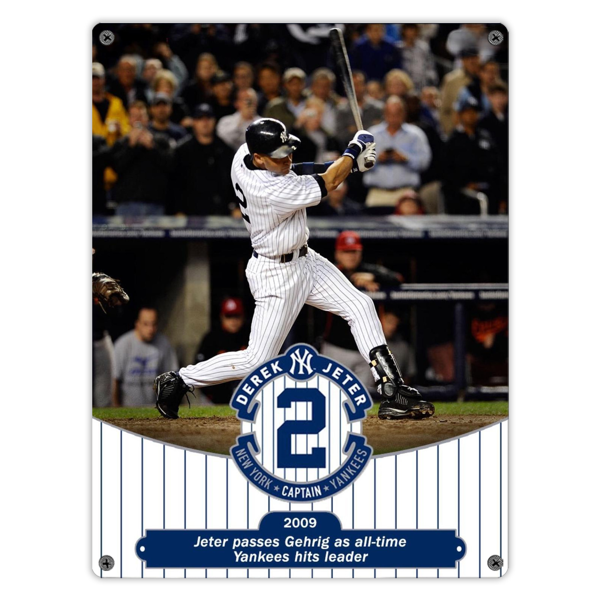Derek Jeter 88 Vintage Metal Tin Sign 12x16inch – Retro Wall Art Decor For Home, Bar, Kitchen, Bedroom, Office – Durable Iron Sheet Poster, Easy To Hang, Full-Color Printing