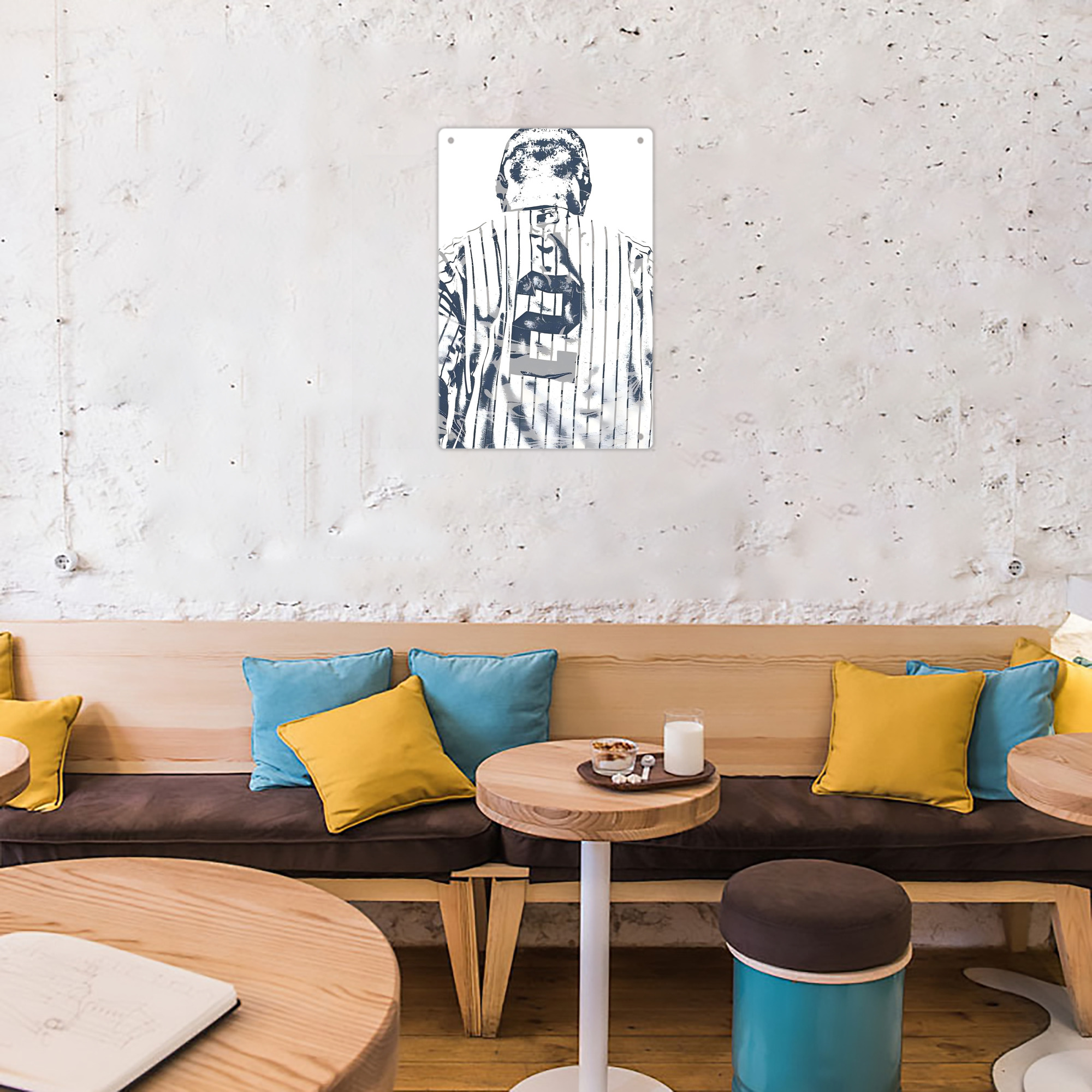 Derek Jeter 30 8x12inch Vertical Aluminum Sign - Durable Fade-Resistant Indoor/Outdoor Safety & Information Plaque For Office, Hotel, Restaurant, Bar, Public Spaces