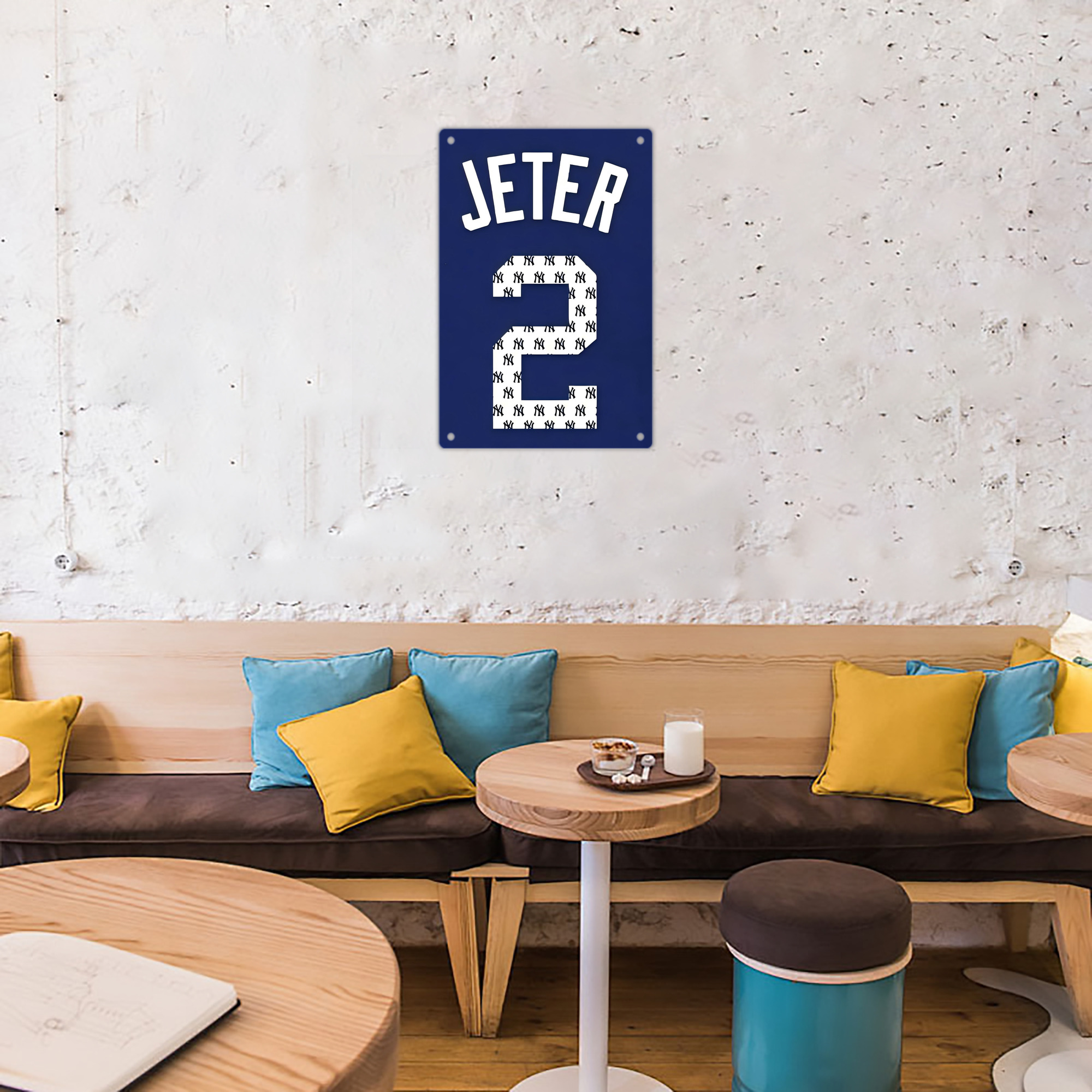 Derek Jeter 50 8x12inch Vertical Aluminum Sign - Durable Fade-Resistant Indoor/Outdoor Safety & Information Plaque For Office, Hotel, Restaurant, Bar, Public Spaces