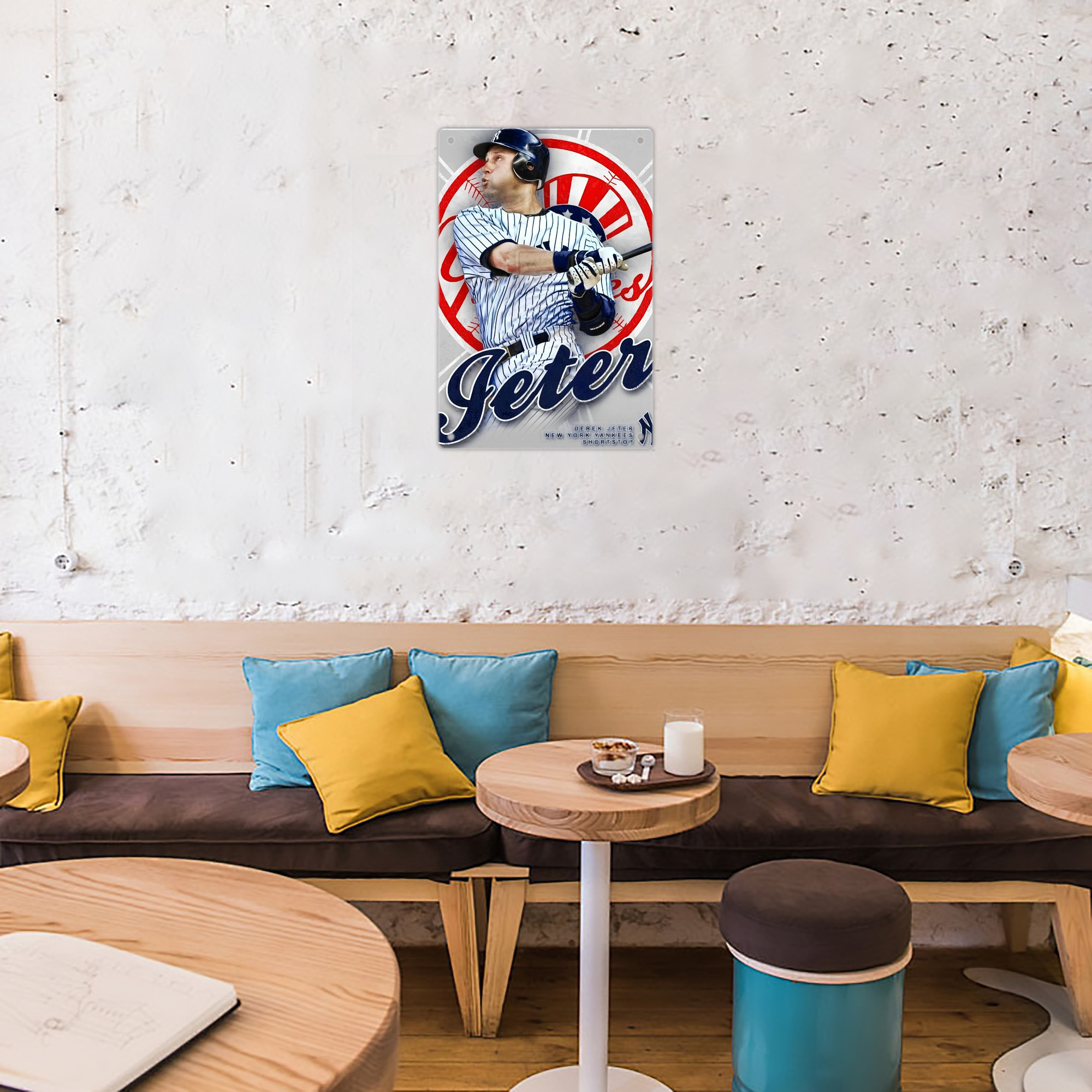 Derek Jeter 62 8x12inch Vertical Aluminum Sign - Durable Fade-Resistant Indoor/Outdoor Safety & Information Plaque For Office, Hotel, Restaurant, Bar, Public Spaces