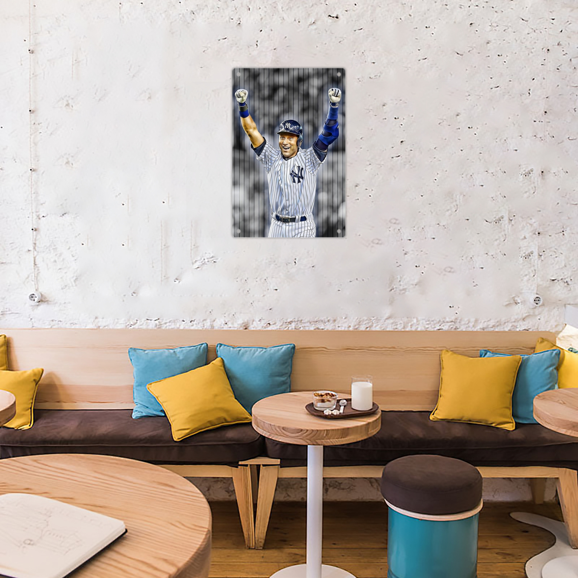 Derek Jeter 96 8x12inch Vertical Aluminum Sign - Durable Fade-Resistant Indoor/Outdoor Safety & Information Plaque For Office, Hotel, Restaurant, Bar, Public Spaces