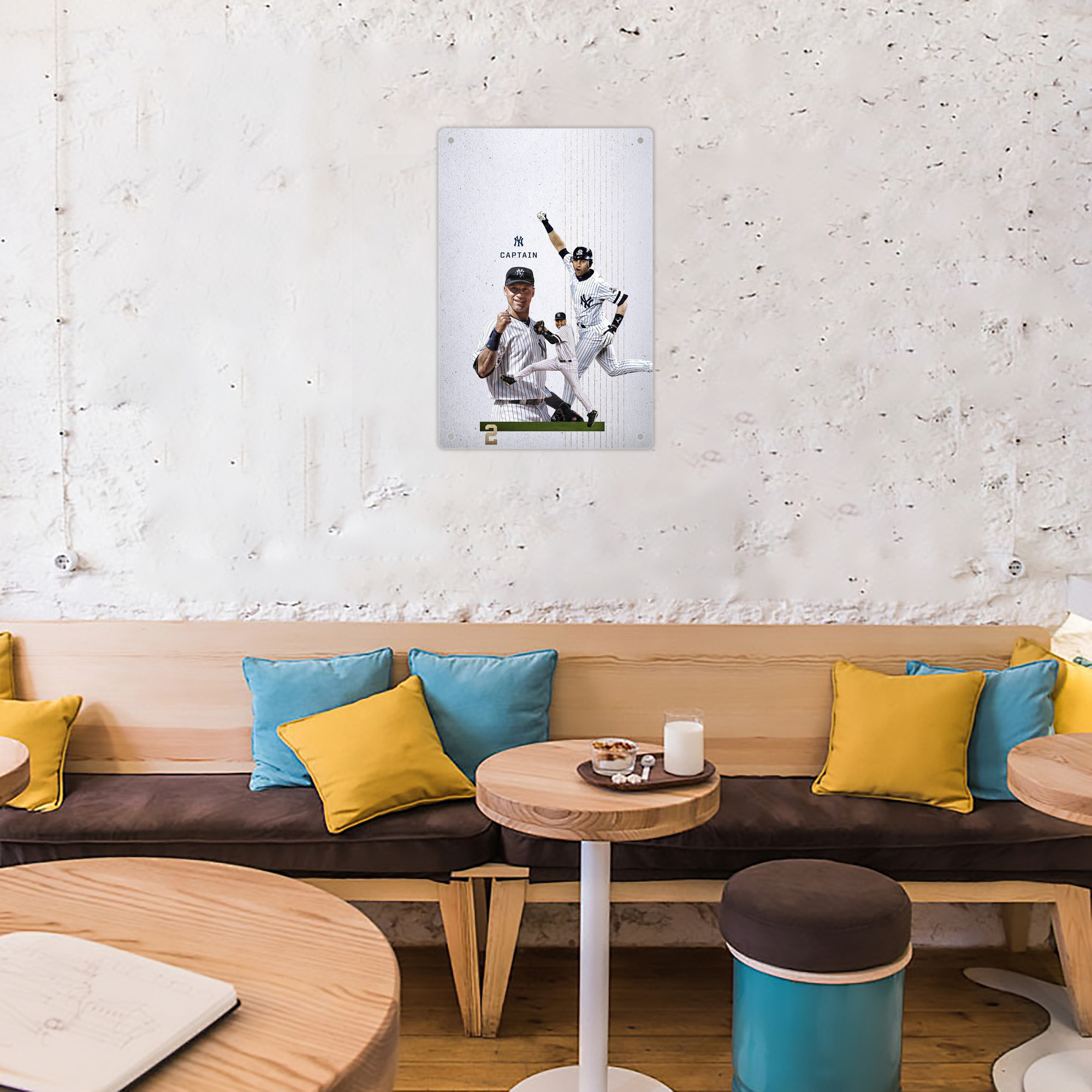 Derek Jeter 106 8x12inch Vertical Aluminum Sign - Durable Fade-Resistant Indoor/Outdoor Safety & Information Plaque For Office, Hotel, Restaurant, Bar, Public Spaces