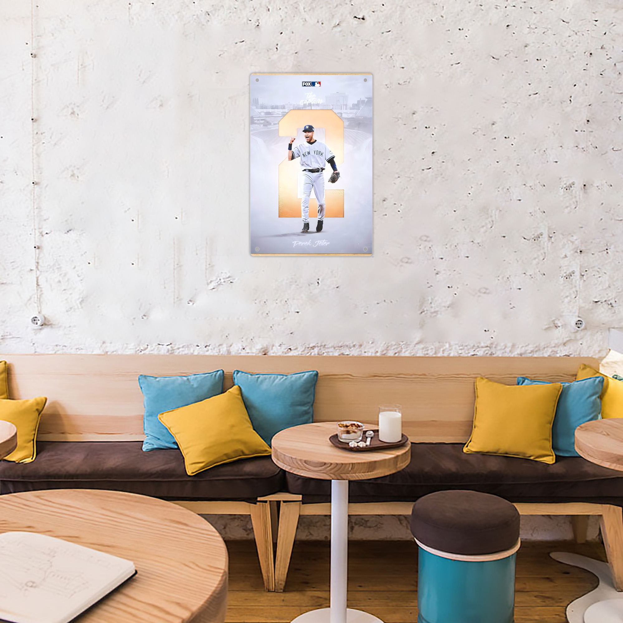 Derek Jeter 112 8x12inch Vertical Aluminum Sign - Durable Fade-Resistant Indoor/Outdoor Safety & Information Plaque For Office, Hotel, Restaurant, Bar, Public Spaces