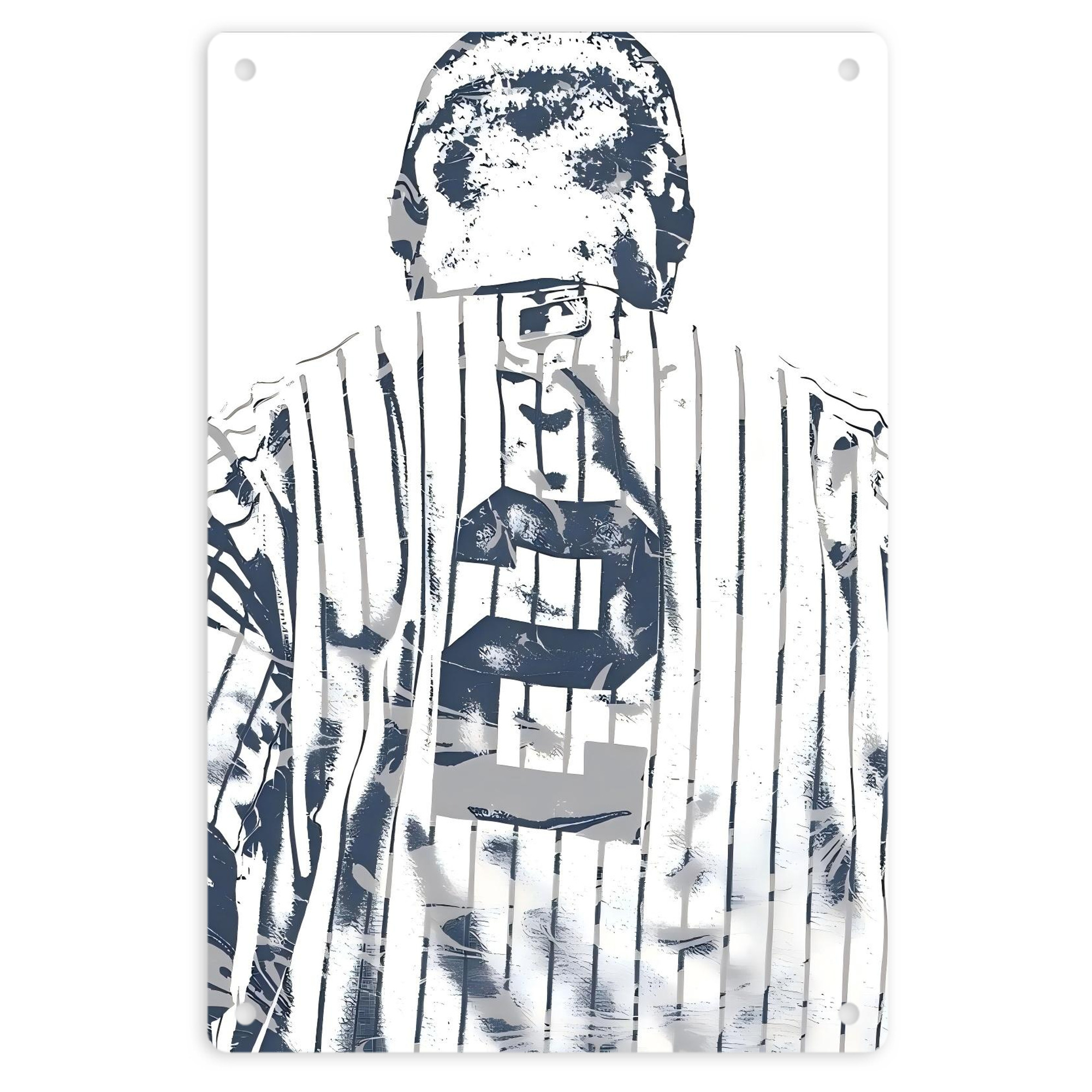 Derek Jeter 30 8x12inch Vertical Aluminum Sign - Durable Fade-Resistant Indoor/Outdoor Safety & Information Plaque For Office, Hotel, Restaurant, Bar, Public Spaces