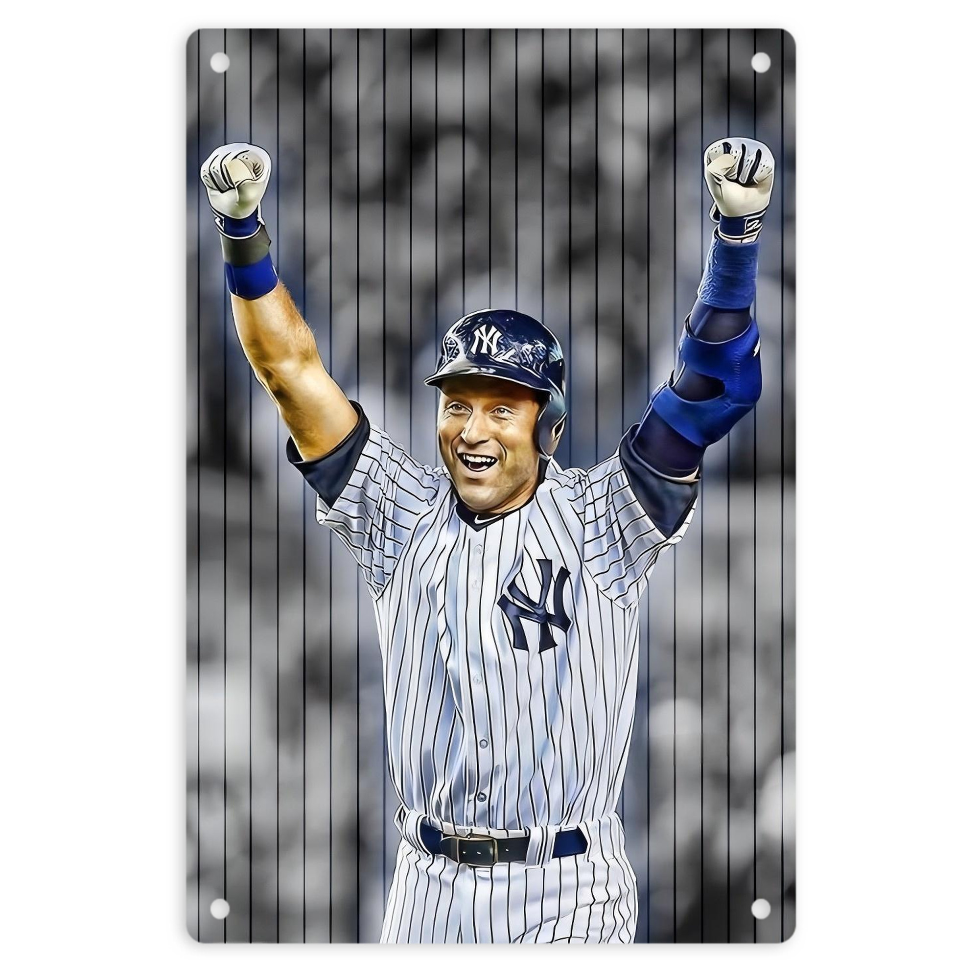 Derek Jeter 96 8x12inch Vertical Aluminum Sign - Durable Fade-Resistant Indoor/Outdoor Safety & Information Plaque For Office, Hotel, Restaurant, Bar, Public Spaces
