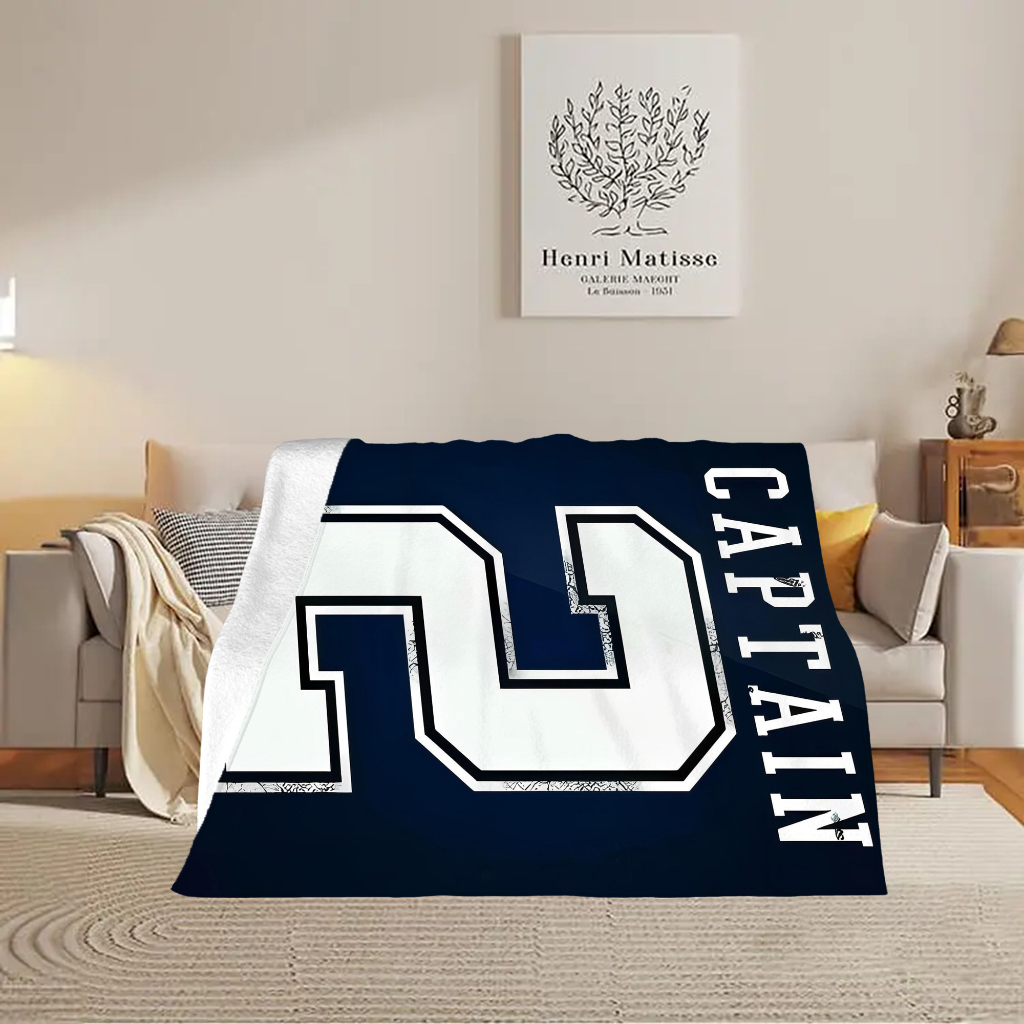 Derek Jeter 28 Soft Plush Fleece Blanket 30x40 Inch - 300GSM Flannel, Ultra Soft & Warm, Lightweight & Durable, Perfect For Kids, Adults, Couch, Bed, Camping, Travel, Gift For Family & Friends