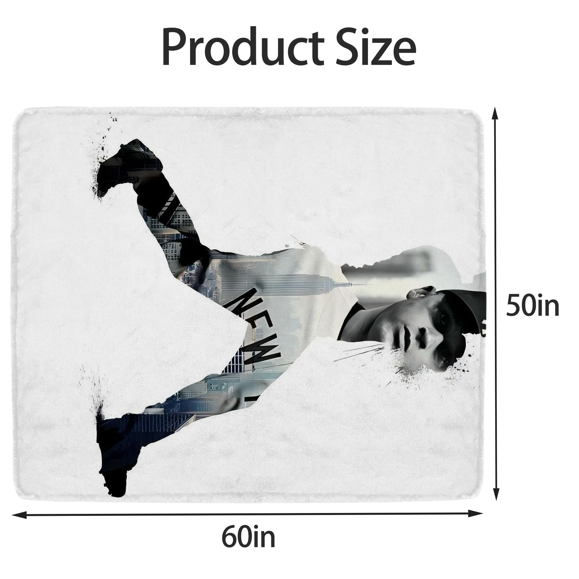 Derek Jeter 98 Soft Fleece Throw Blanket 50 X 60 Inch – Super Soft, Lightweight, And Durable – Perfect For Sofa, Bed, Camping, And More – Ideal Gift For Family And Friends