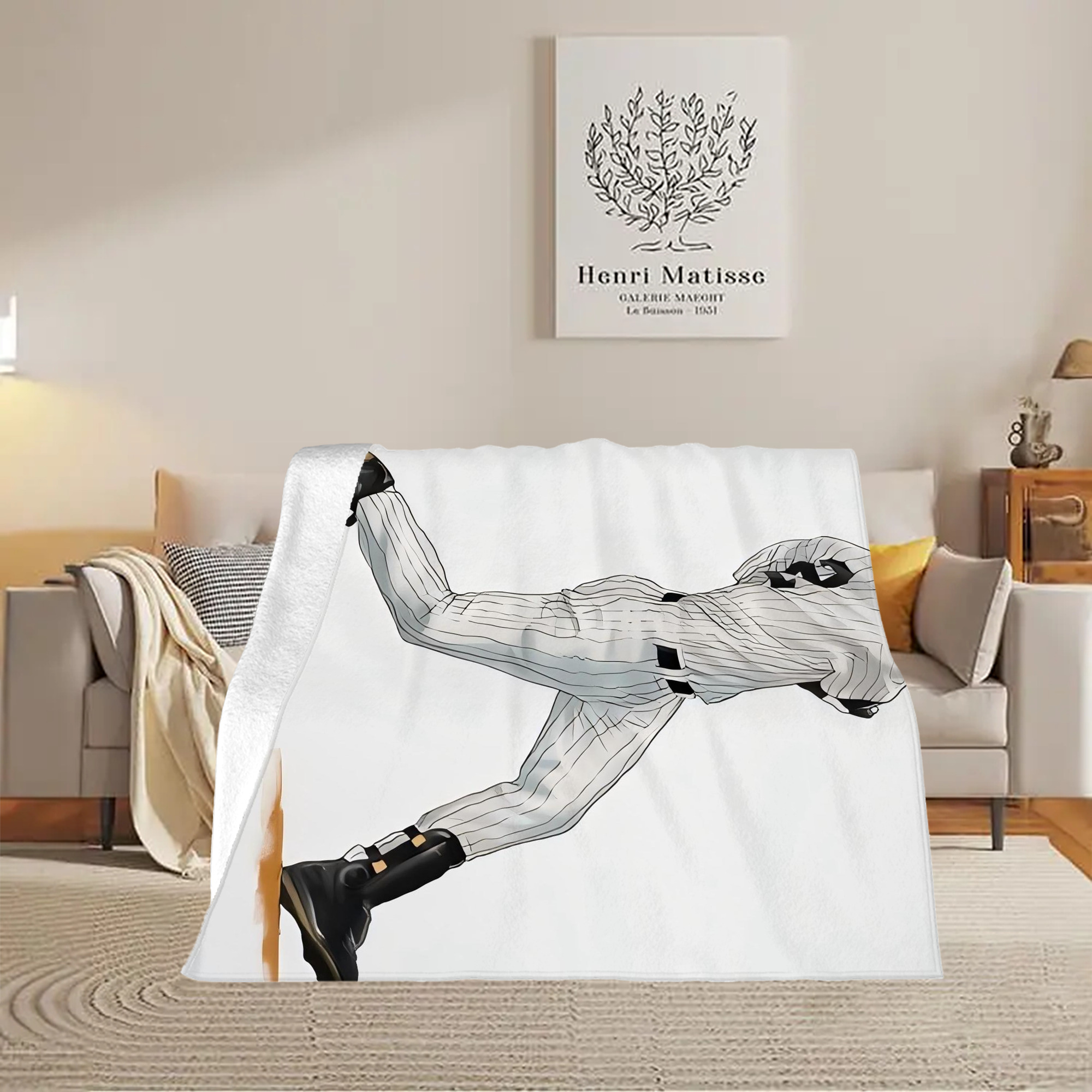 Derek Jeter 64 Soft Fleece Throw Blanket 50 X 60 Inch – Super Soft, Lightweight, And Durable – Perfect For Sofa, Bed, Camping, And More – Ideal Gift For Family And Friends