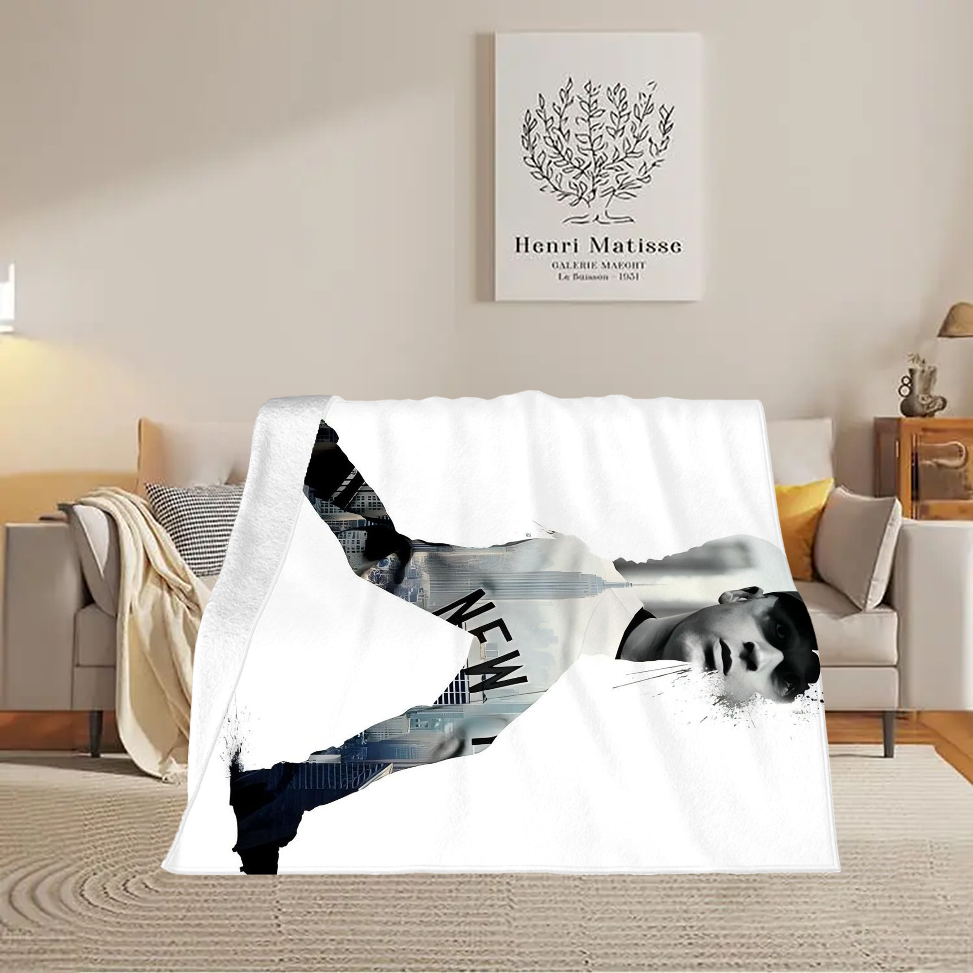 Derek Jeter 98 Soft Fleece Throw Blanket 50 X 60 Inch – Super Soft, Lightweight, And Durable – Perfect For Sofa, Bed, Camping, And More – Ideal Gift For Family And Friends