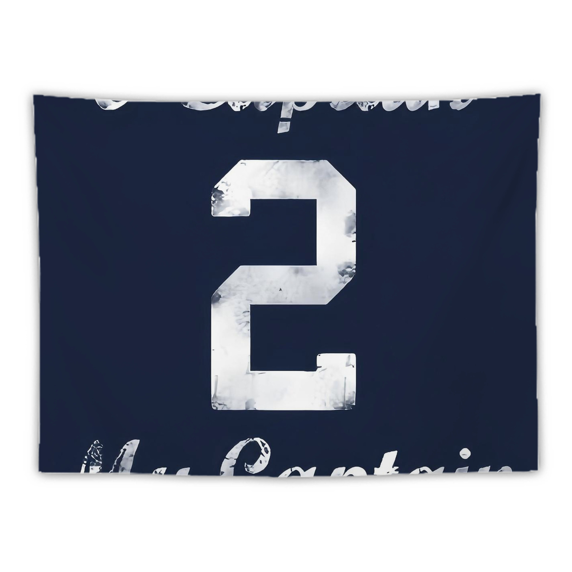 Derek Jeter 25 Wall Tapestry For Bedroom Aesthetic – Boho Style Polyester Fabric Wall Hanging With Hooks – 60 X 90 Inch Large Size, Lightweight, Durable, Easy To Hang