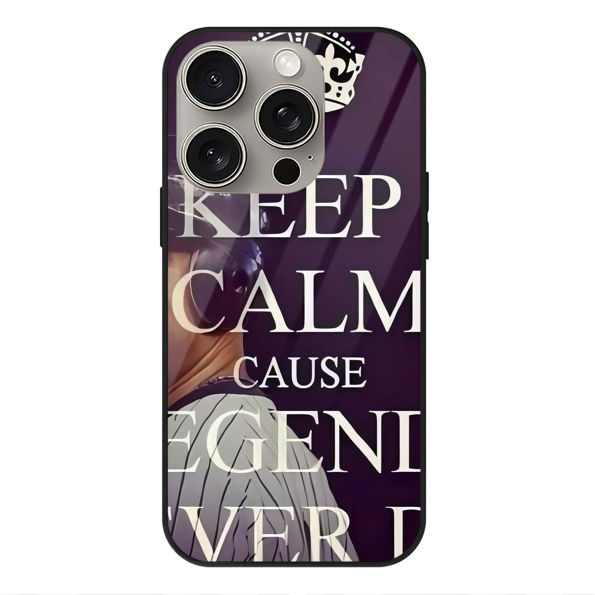 Derek Jeter 70 IPhone 15 Pro Mirror Phone Case – UV Printed Glass + TPU – Scratch-Resistant, Wireless Charging Compatible, Precise Fit & Stylish Design