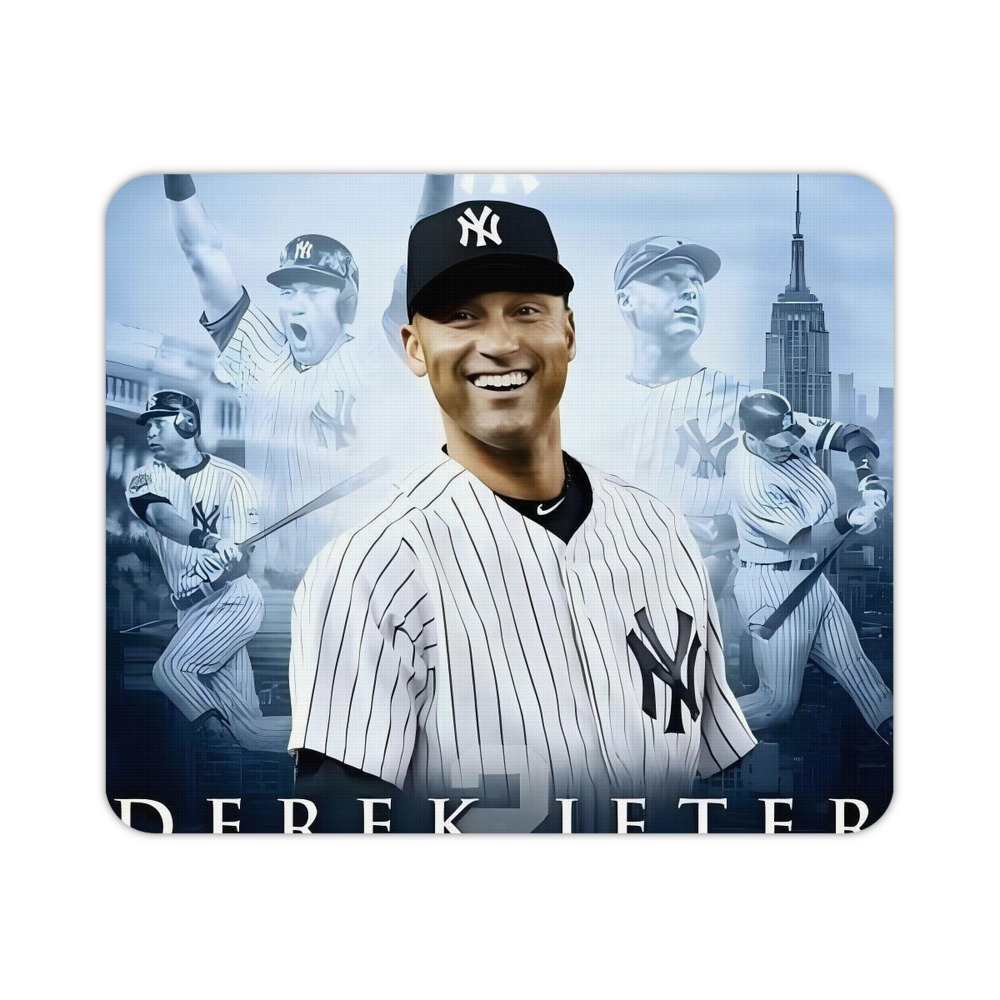 Derek Jeter 21 Durable Rubber Mouse Pad With Stitched Edges, Waterproof, Non-Slip Surface, Ultra-Thin Design For Gaming, Office
