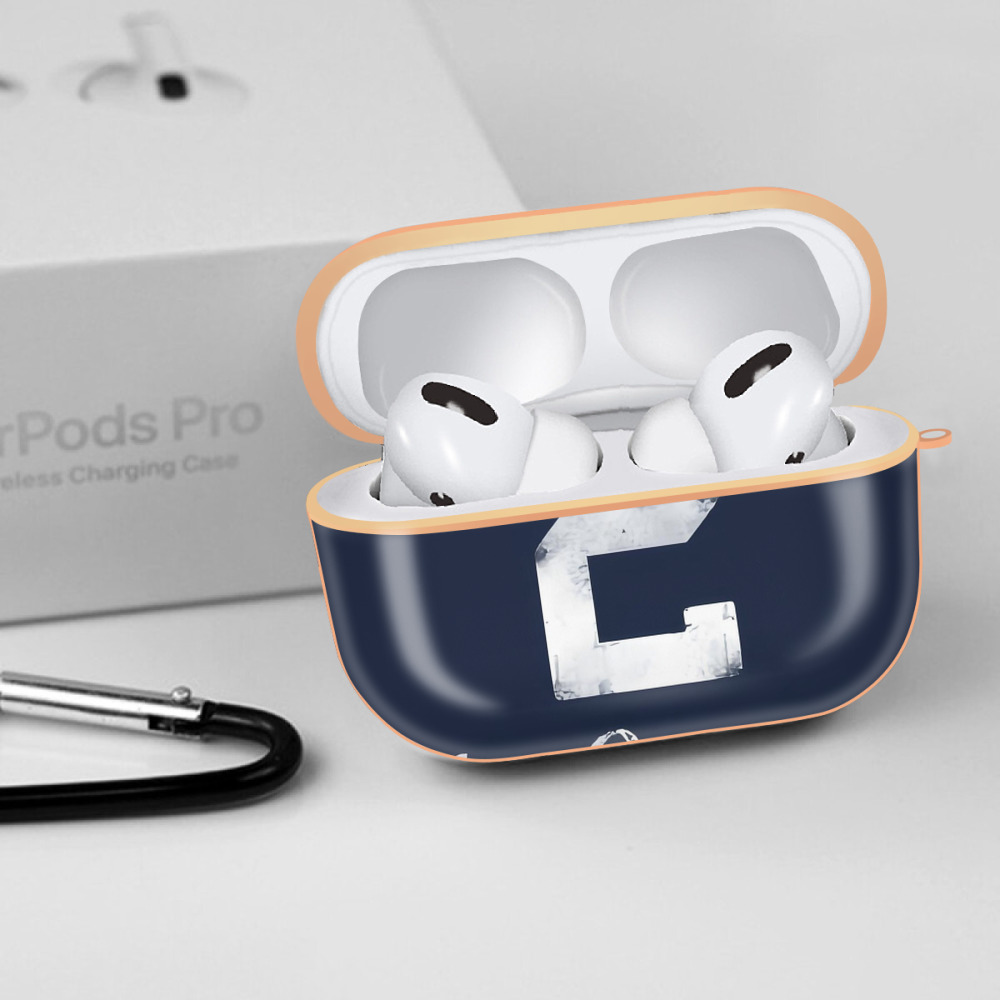 Derek Jeter 25 AirPods Pro Protective Case Rose Gold, Flexible PC Material, Precise Fit, Anti-Slip Cover, Full Protection, Fingerprint Resistant, Washable With Keychain