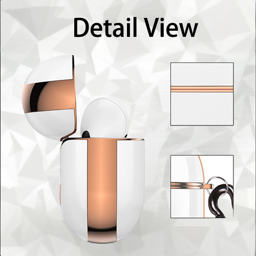 Derek Jeter 105 AirPods Pro Protective Case Rose Gold, Flexible PC Material, Precise Fit, Anti-Slip Cover, Full Protection, Fingerprint Resistant, Washable With Keychain