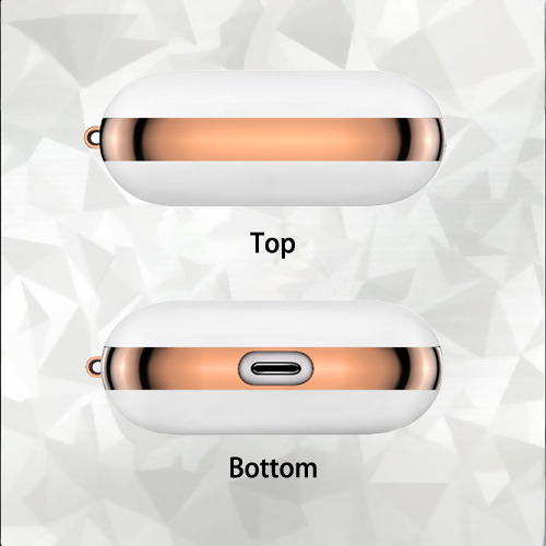 Derek Jeter 105 AirPods Pro Protective Case Rose Gold, Flexible PC Material, Precise Fit, Anti-Slip Cover, Full Protection, Fingerprint Resistant, Washable With Keychain