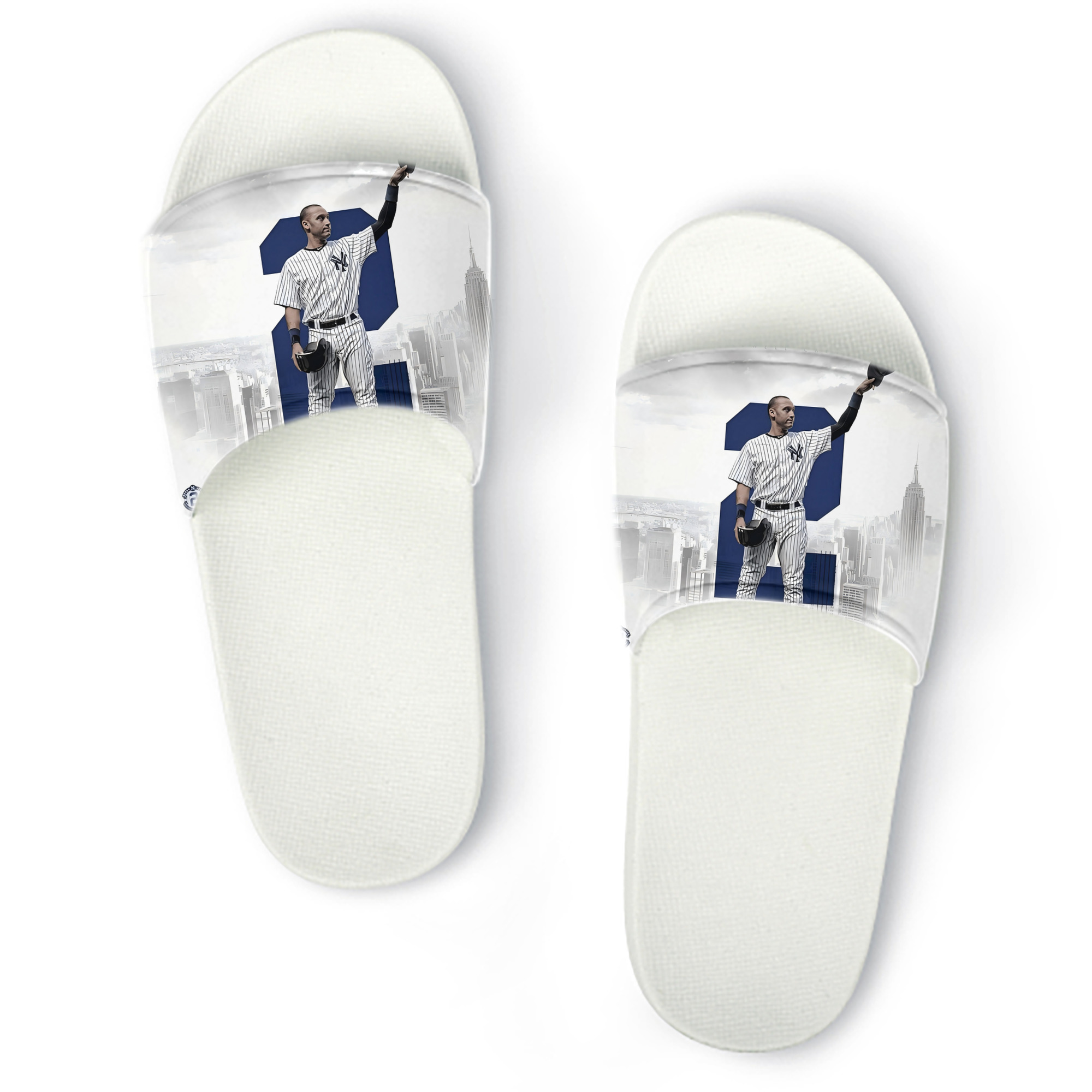 Derek Jeter 68 PVC Home Slippers For Men & Women – Durable, Comfortable, Waterproof, Non-Slip, Stylish Casual Indoor & Outdoor Sandals