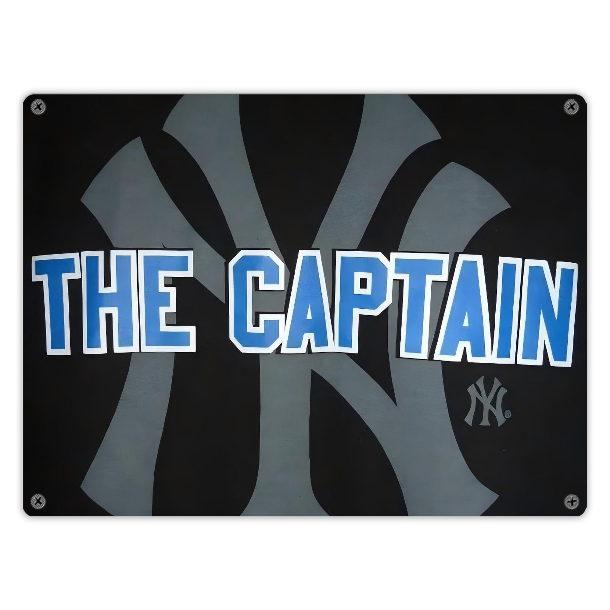 Derek Jeter 103 Vintage Metal Tin Sign 16x12 – Full-Print Iron Wall Decor – Durable, Fade-Resistant – Easy To Hang – Ideal For Home, Bar, Kitchen & Office Decor