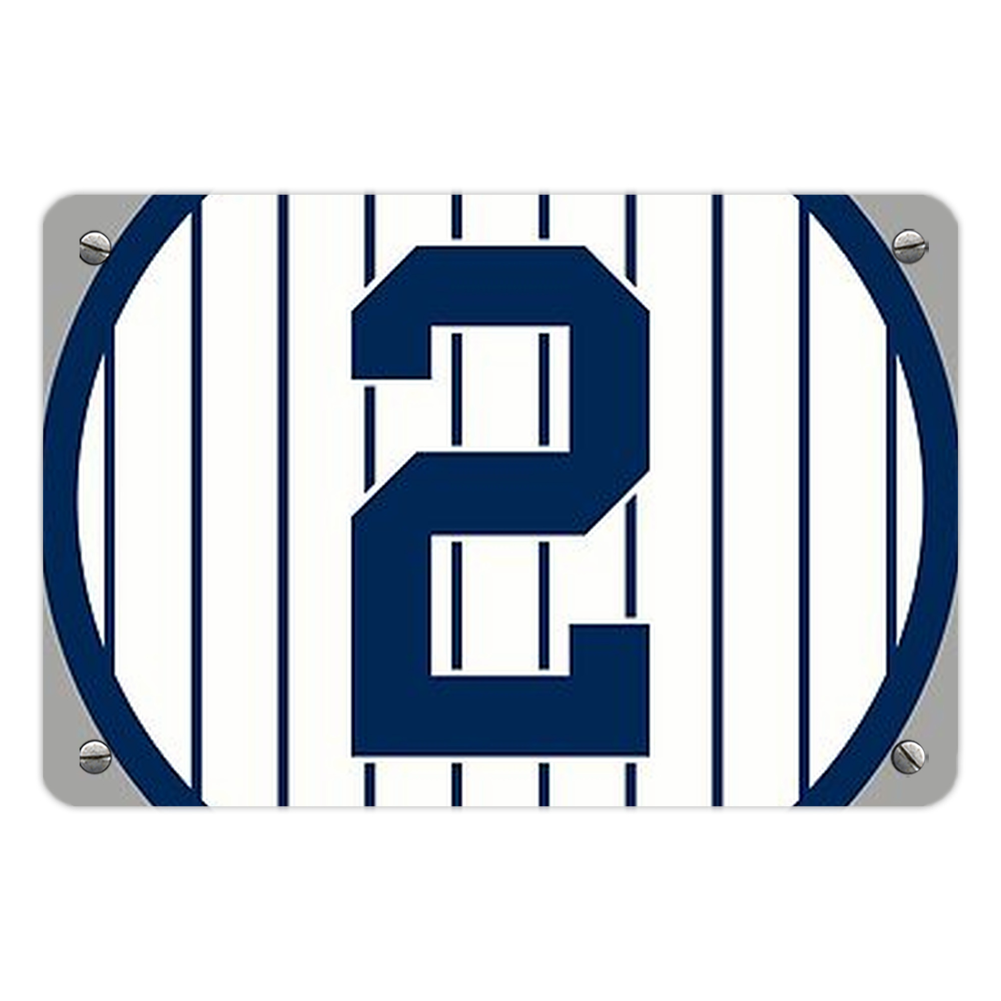 Derek Jeter 19 Metal Tin Sign 12x8inch - Premium Full-Print Decorative Wall Art, Durable Rust-Resistant Metal Plaque For Living Room, Bedroom, Kitchen, Office, Bar Décor