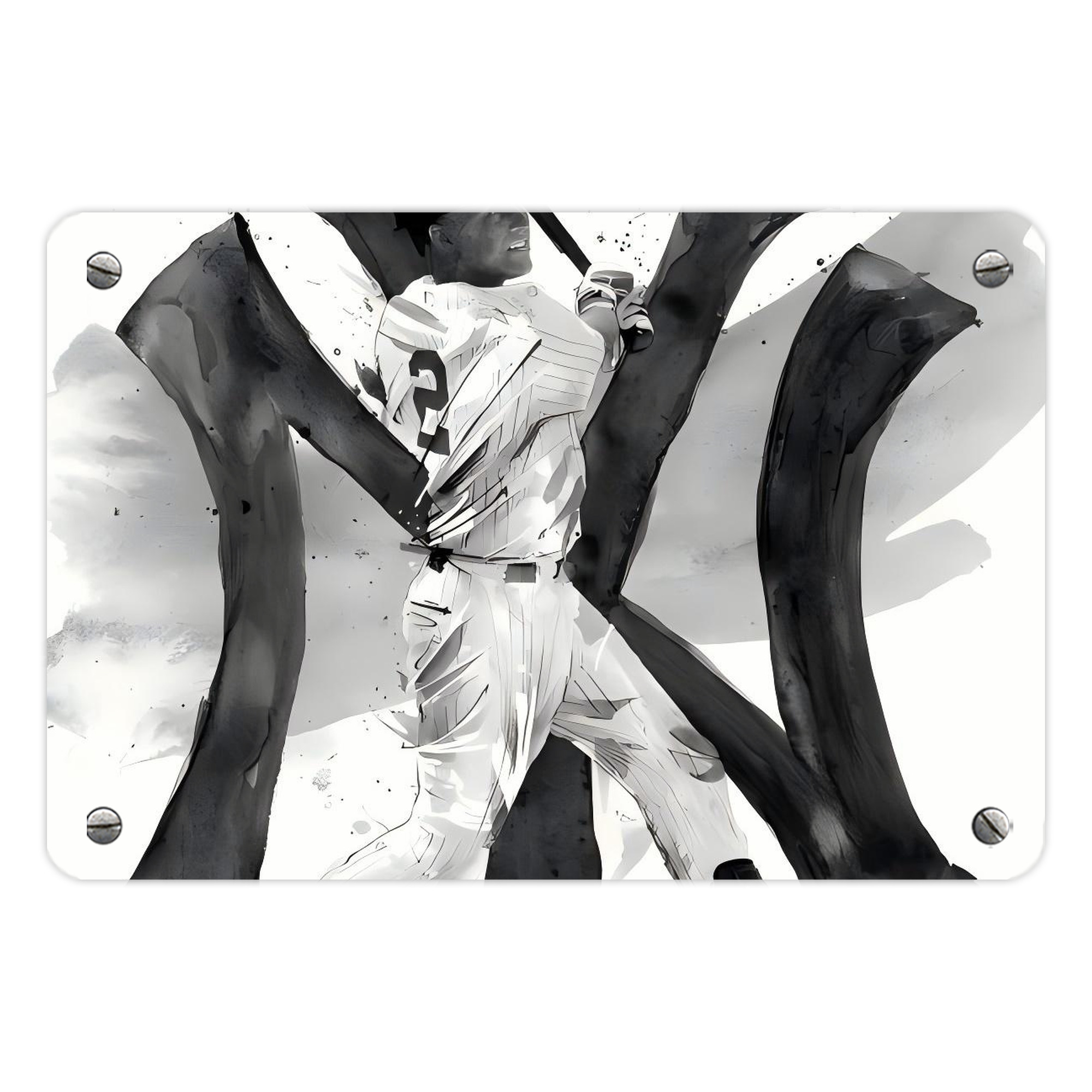 Derek Jeter 71 Metal Tin Sign 12x8inch - Premium Full-Print Decorative Wall Art, Durable Rust-Resistant Metal Plaque For Living Room, Bedroom, Kitchen, Office, Bar Décor