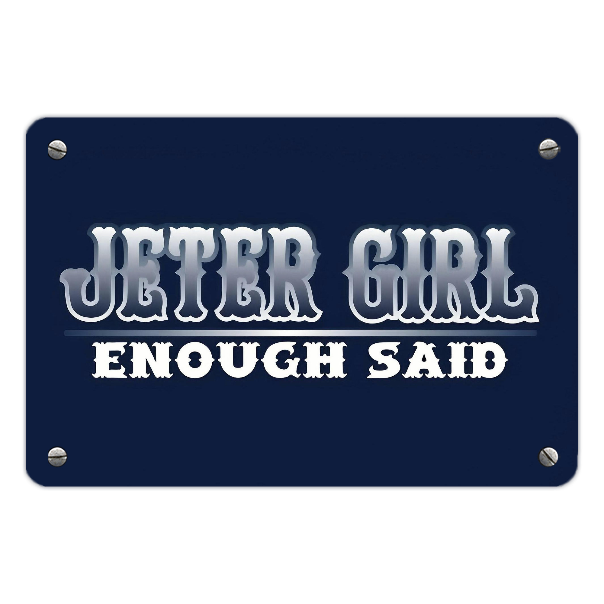 Derek Jeter 101 Metal Tin Sign 12x8inch - Premium Full-Print Decorative Wall Art, Durable Rust-Resistant Metal Plaque For Living Room, Bedroom, Kitchen, Office, Bar Décor