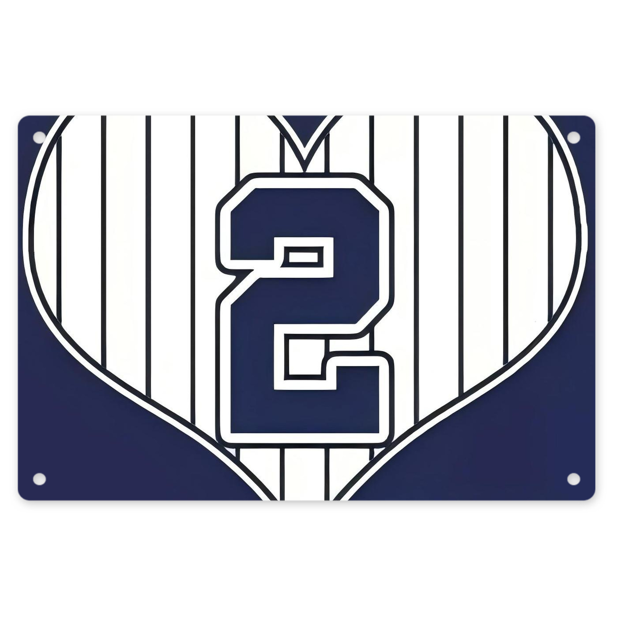Derek Jeter 75 Decorative Aluminum Plaque – Horizontal Design – Durable, Stylish, Easy To Install – Ideal For Home, Office, Bar, And More