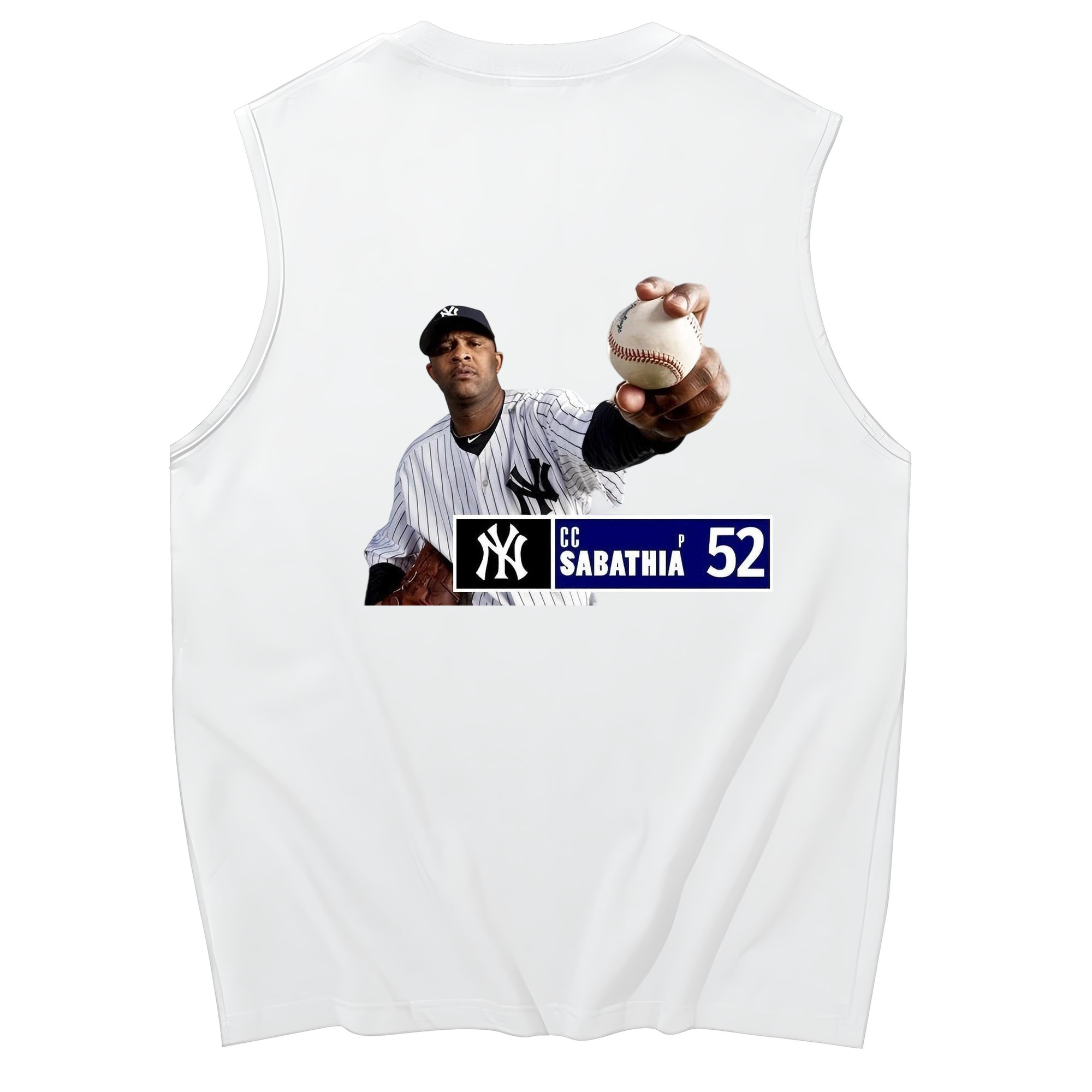 CC Sabatnia 1 230g Pure Cotton Tank Top With Back Heat Transfer Print – Soft, Lightweight, Fitted Design – Stylish & Comfortable Casual Wear For Sports & Everyday Use