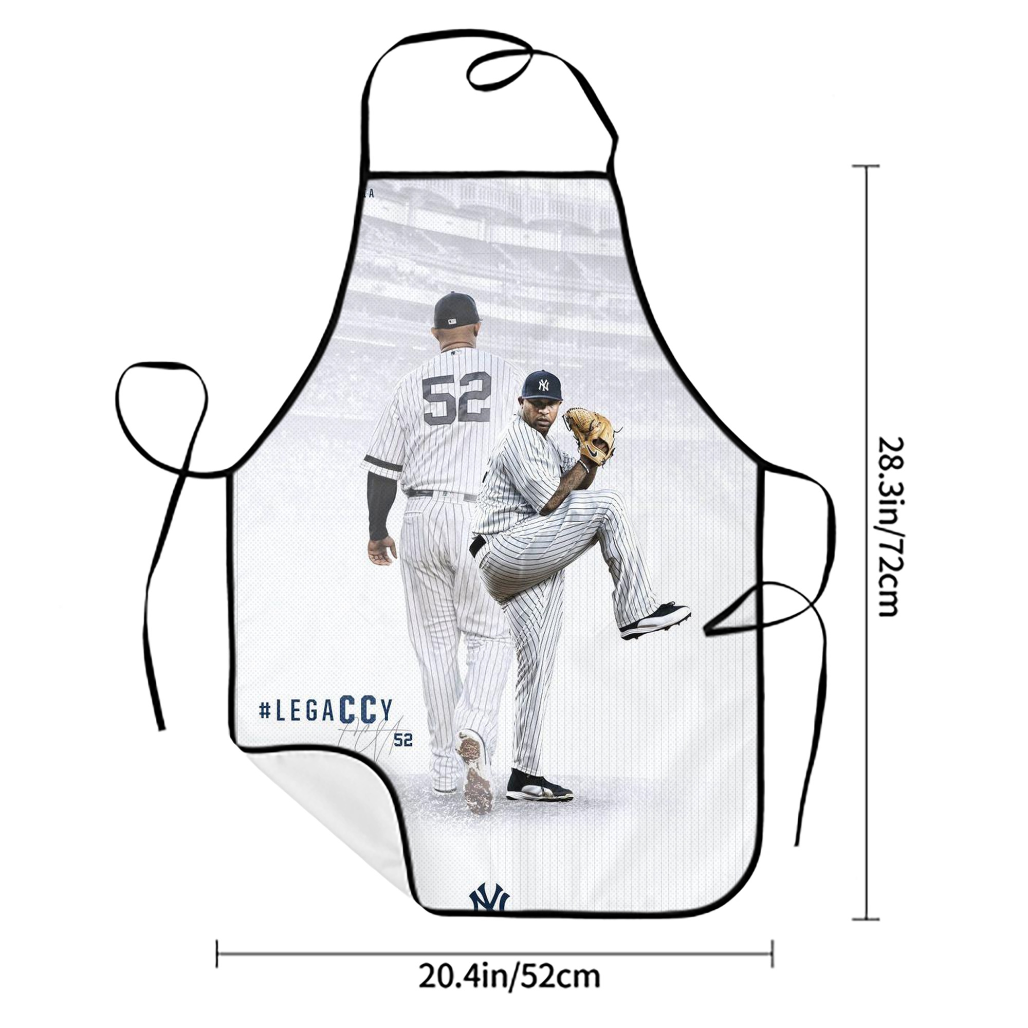 CC Sabatnia 9 Stain-Resistant Polyester Apron With Pocket – Full Print, Waterproof, Anti-Wrinkle, Anti-Pilling – Ideal For Kitchen, BBQ, Restaurant, Salon & More