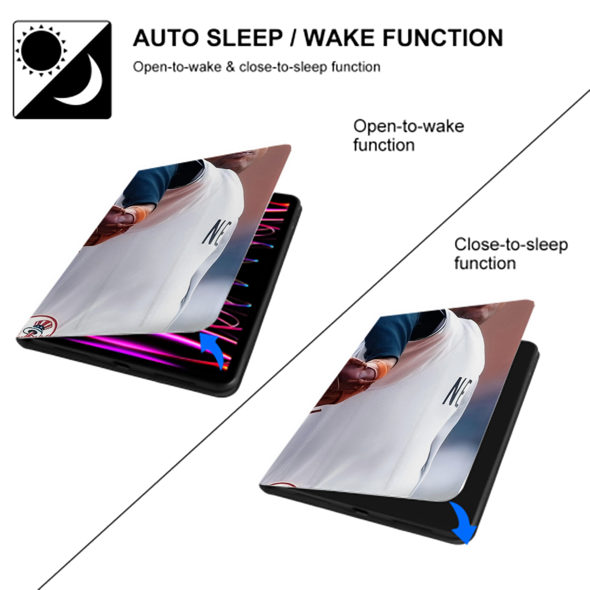 CC Sabatnia 6 IPad Book-Style Case With Pencil Slot – Slim PU & TPU Cover – Full Protection, Precise Fit, Water & Scratch Resistant