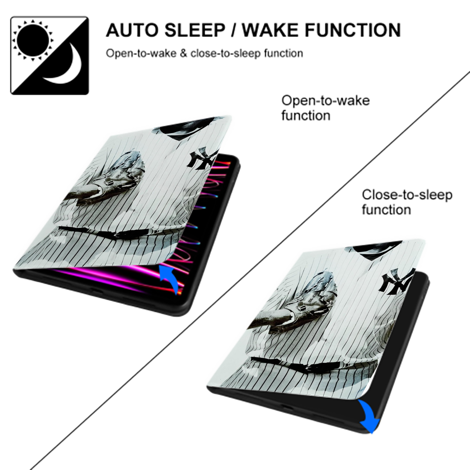 CC Sabatnia 12 IPad Book-Style Case With Pencil Slot – Slim PU & TPU Cover – Full Protection, Precise Fit, Water & Scratch Resistant