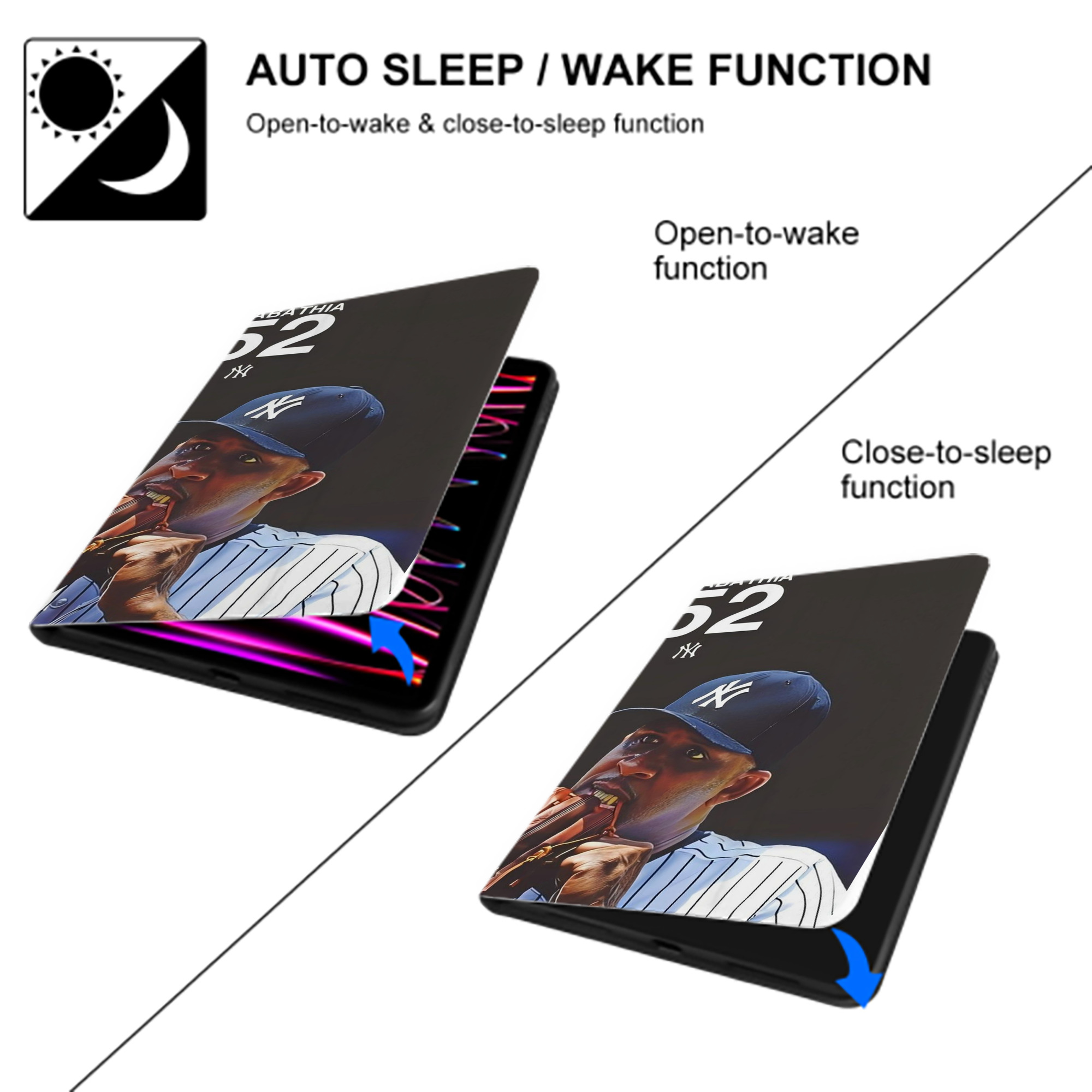 CC Sabatnia 33 IPad Book-Style Case With Pencil Slot – Slim PU & TPU Cover – Full Protection, Precise Fit, Water & Scratch Resistant