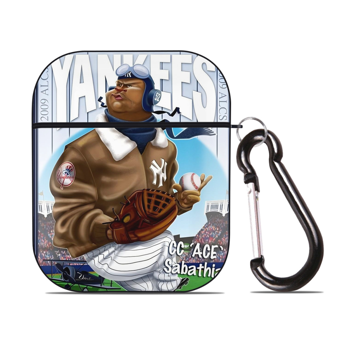 CC Sabatnia 29 AirPods 2 Case Hard Shell Black, Flexible PC Material, Precise Cutouts, Full Protection, Anti-Fingerprint, Washable, Includes Keychain – Durable & Slim Design