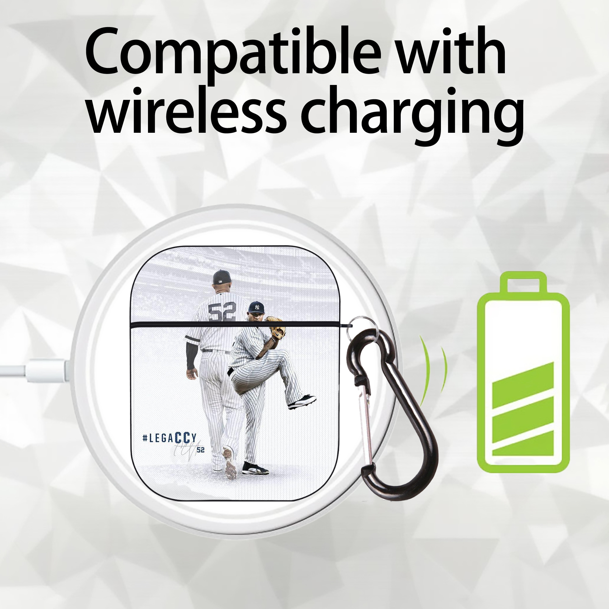 CC Sabatnia 9 AirPods 2 Case Hard Shell Black, Flexible PC Material, Precise Cutouts, Full Protection, Anti-Fingerprint, Washable, Includes Keychain – Durable & Slim Design