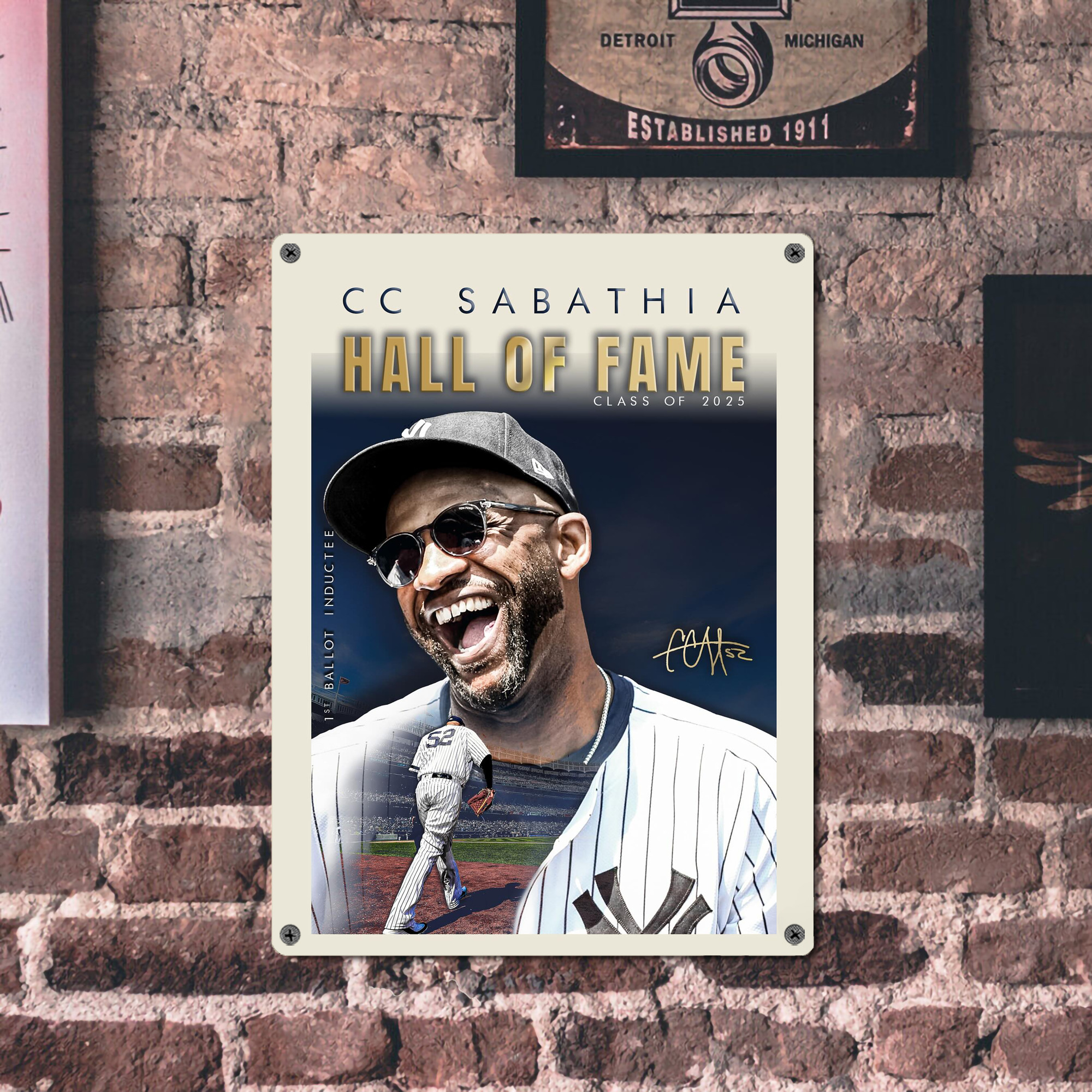 CC Sabatnia 34 Vintage Metal Tin Sign 12x16inch – Retro Wall Art Decor For Home, Bar, Kitchen, Bedroom, Office – Durable Iron Sheet Poster, Easy To Hang, Full-Color Printing